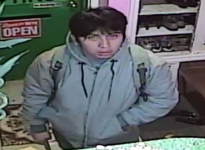 Still image of a hammer-wielding suspect. Photo courtesy of the NYPD.