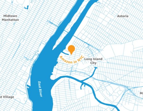 THE LOCATION OF AMAZON’S NEW HEADQUARTERS. PHOTO COURTESY OF AMAZON.