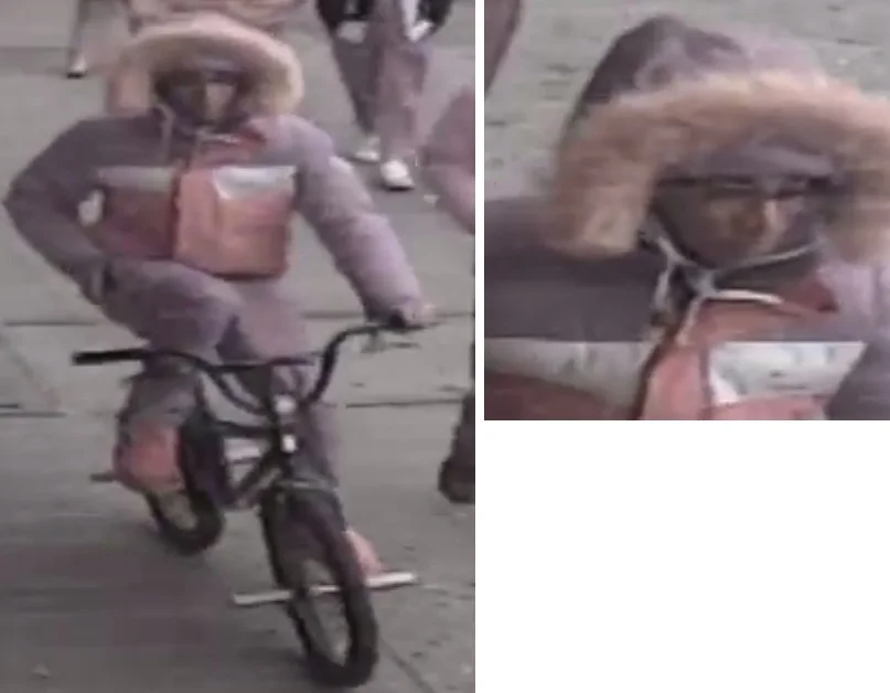 Photo of a suspect accused of robbing three people throughout Richmond Hill and while riding a bicycle. Photo courtesy of the NYPD.
