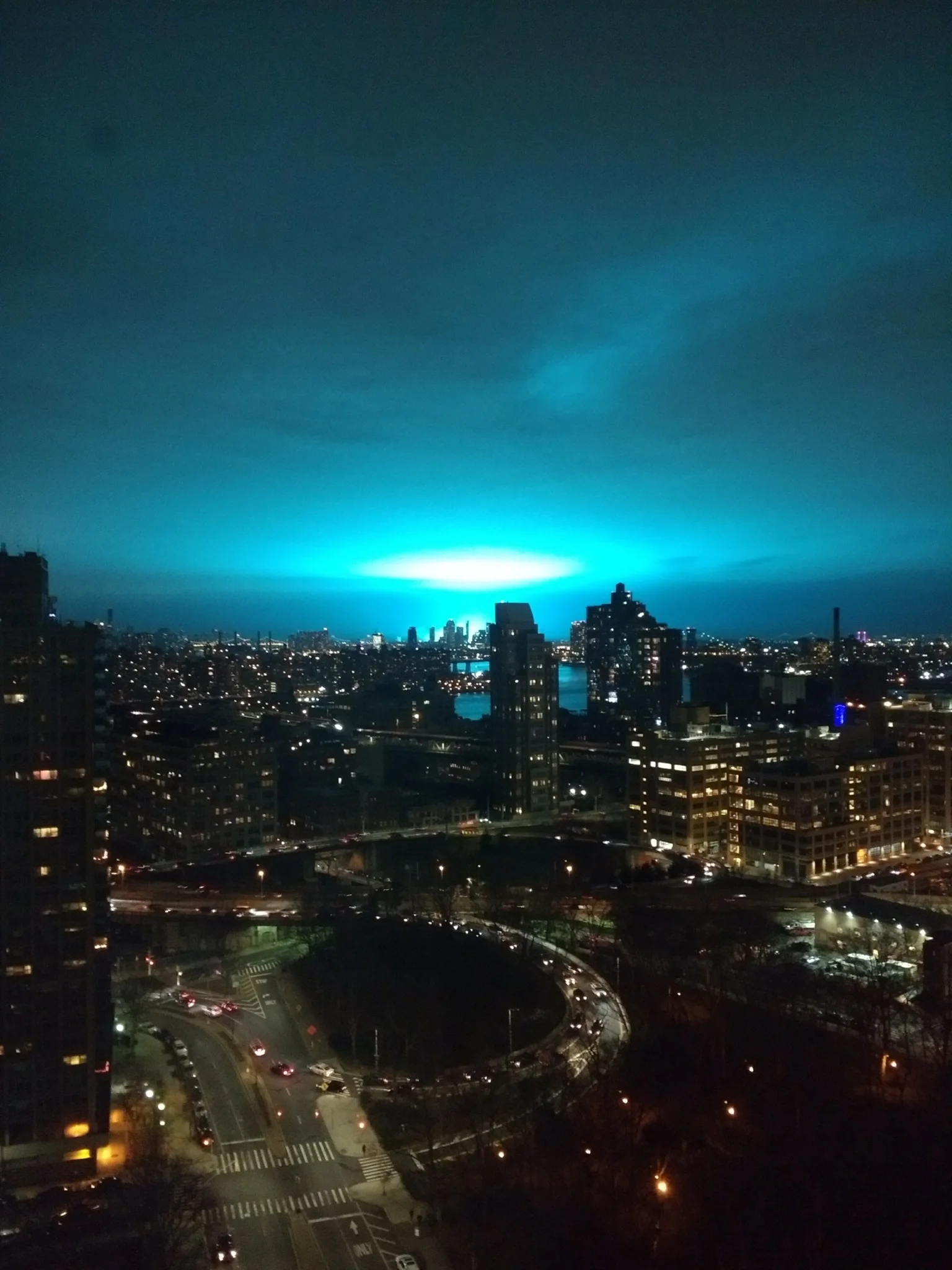 Alien Invasion Over Astoria? No, an Explosion at a Con Ed Substation