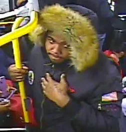 Photo of robbery suspect onboard the Q65 bus Dec. 15. Photo courtesy of the NYPD