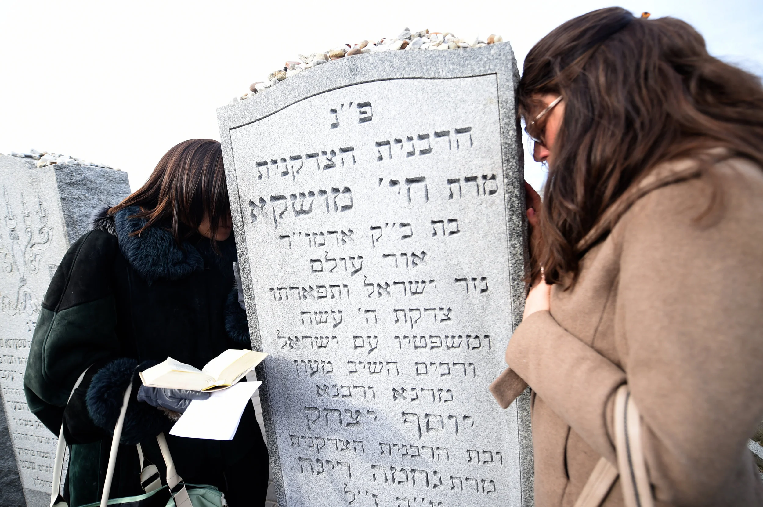 Thousands of Hasidic Jewish Women Visit Graves of Revered Rabbi and Wife