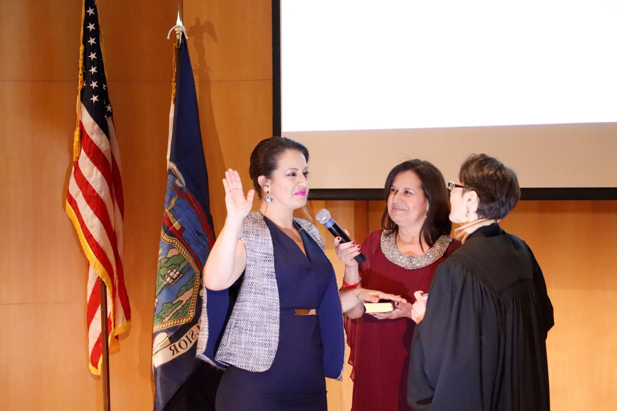 Assemblymember Catalina Cruz was sworn into office at a special ceremony last week in Corona. Photo courtesy of Cruz’s office.