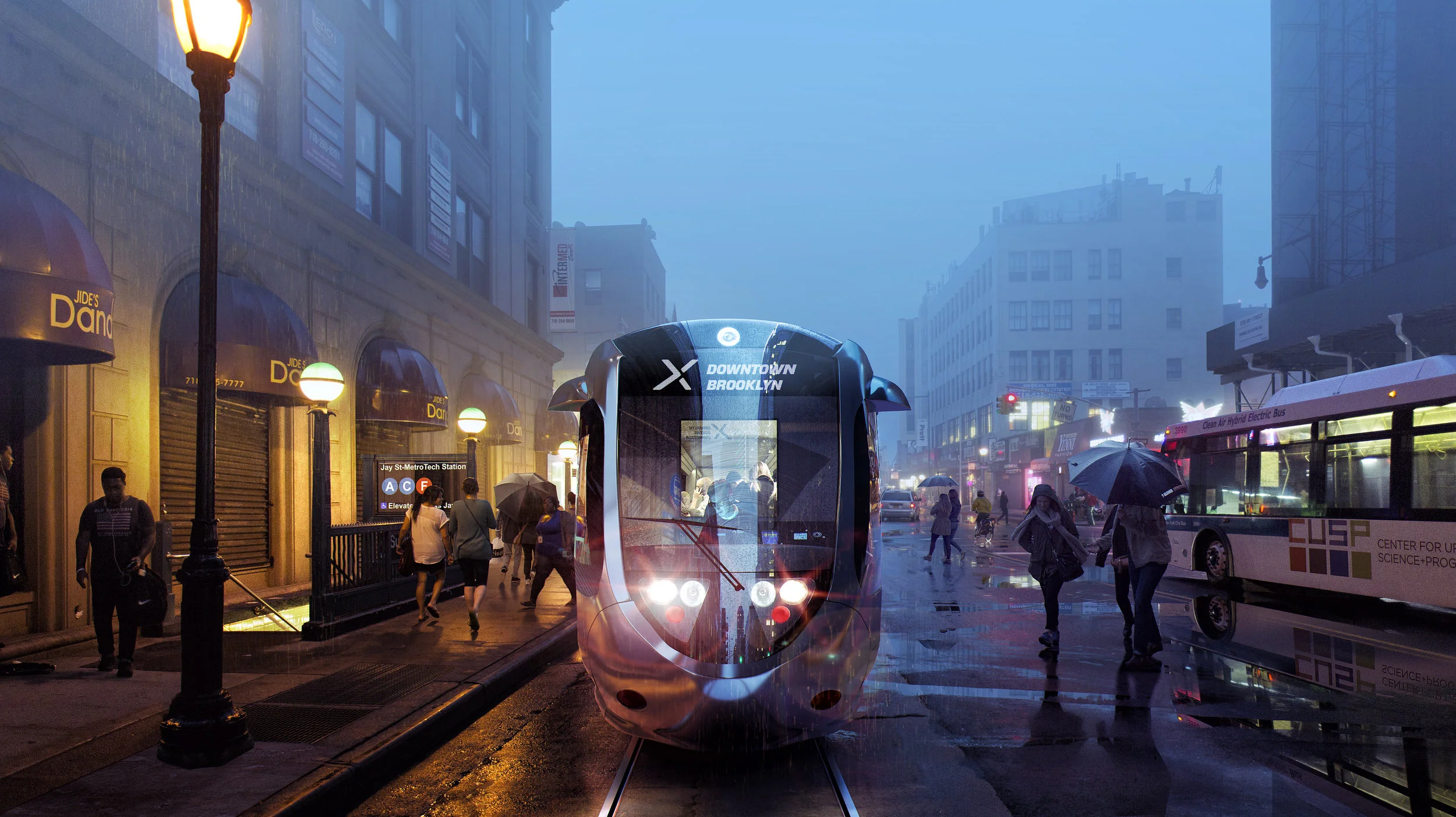 The city has sent off a $7.2 million contract for an environmental impact study, bringing the long-talked about BQX one step closer to reality. Rendering courtesy of Friends of the Brooklyn Queens Connector.