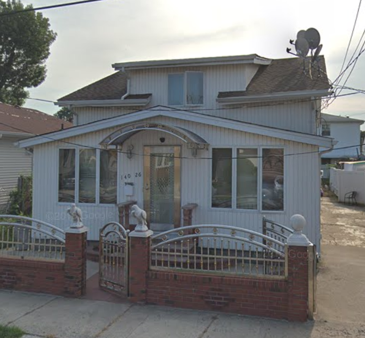 A fire at 140-26 160th Avenue in Springfield Gardens killed an 8-year-old boy who lived there. Photo via Google Maps