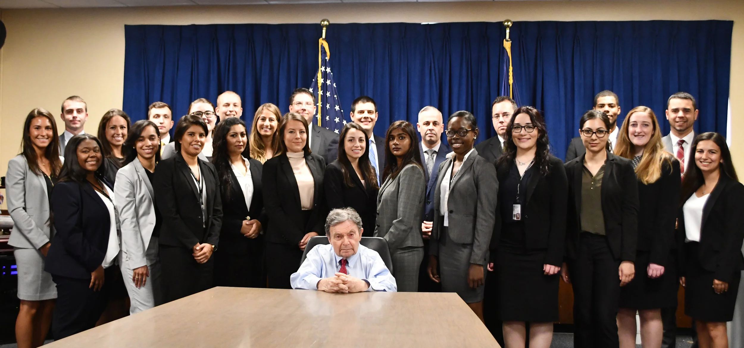 Queens DA Richard A. Brown appointed 25 new assistant district attorneys in October 2018. Photo courtesy of the Queens DA’s Office