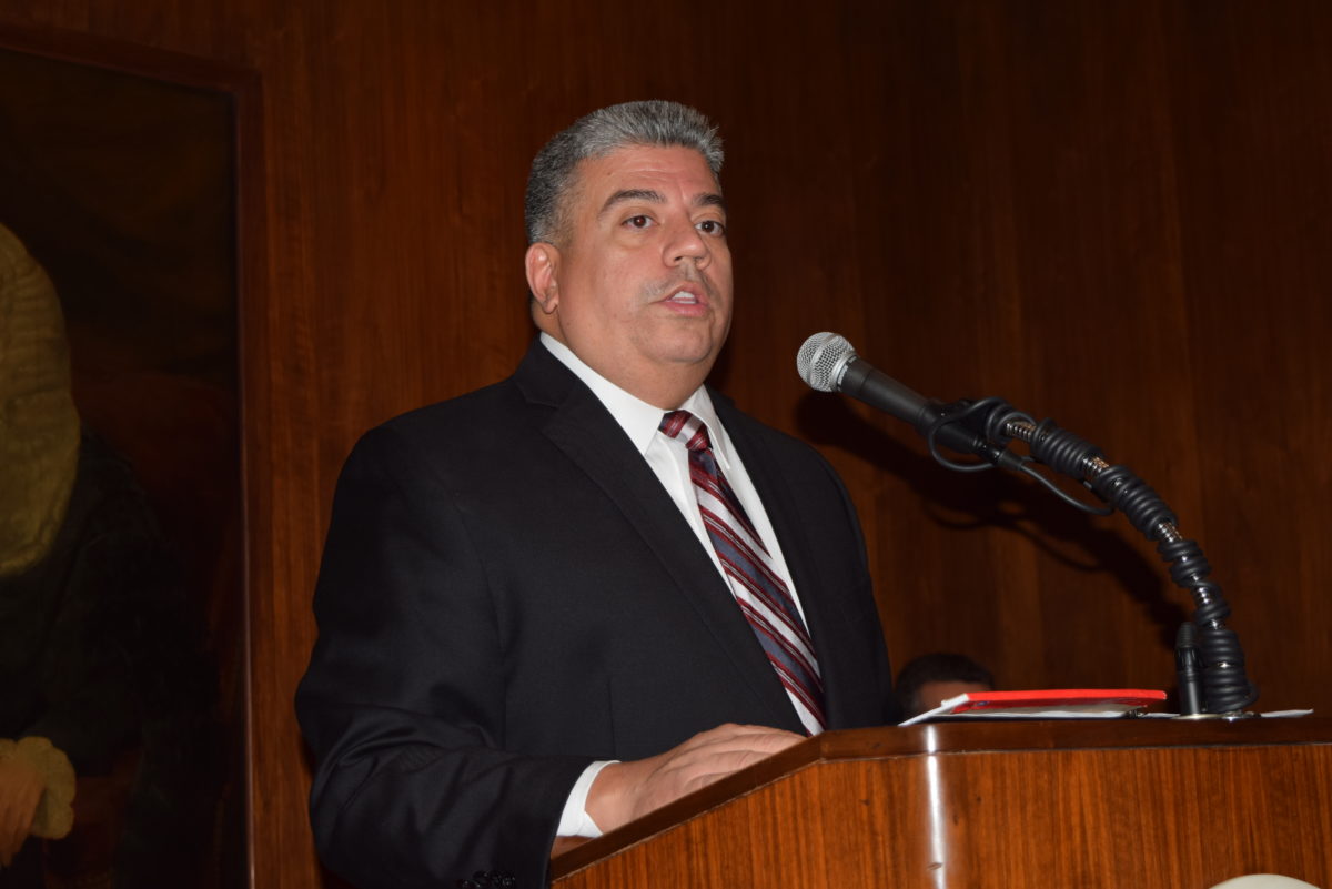 Brooklyn District Attorney Eric Gonzalez announced the details of his Justice 2020 Initiative during a press conference on March 11. Eagle file photo by Rob Abruzzese.