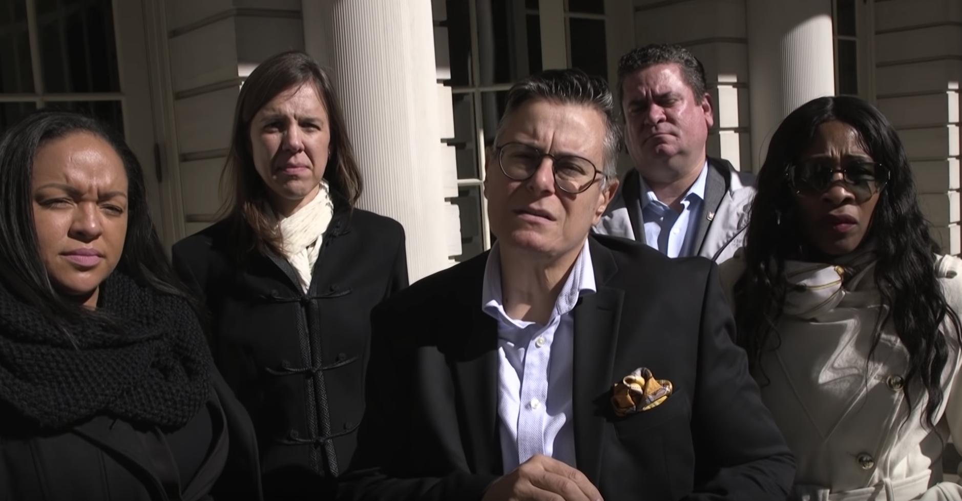 Legal Aid Society Chief Defender Tina Luongo advocated for pay parity with Corporation Counsel at City Hall on March 19. Image via Legal Aid/YouTube