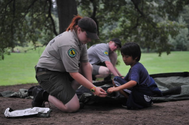 Urban Park Rangers work to educate New Yorkers about close-to-home greenspaces. Photo via the Parks Department.