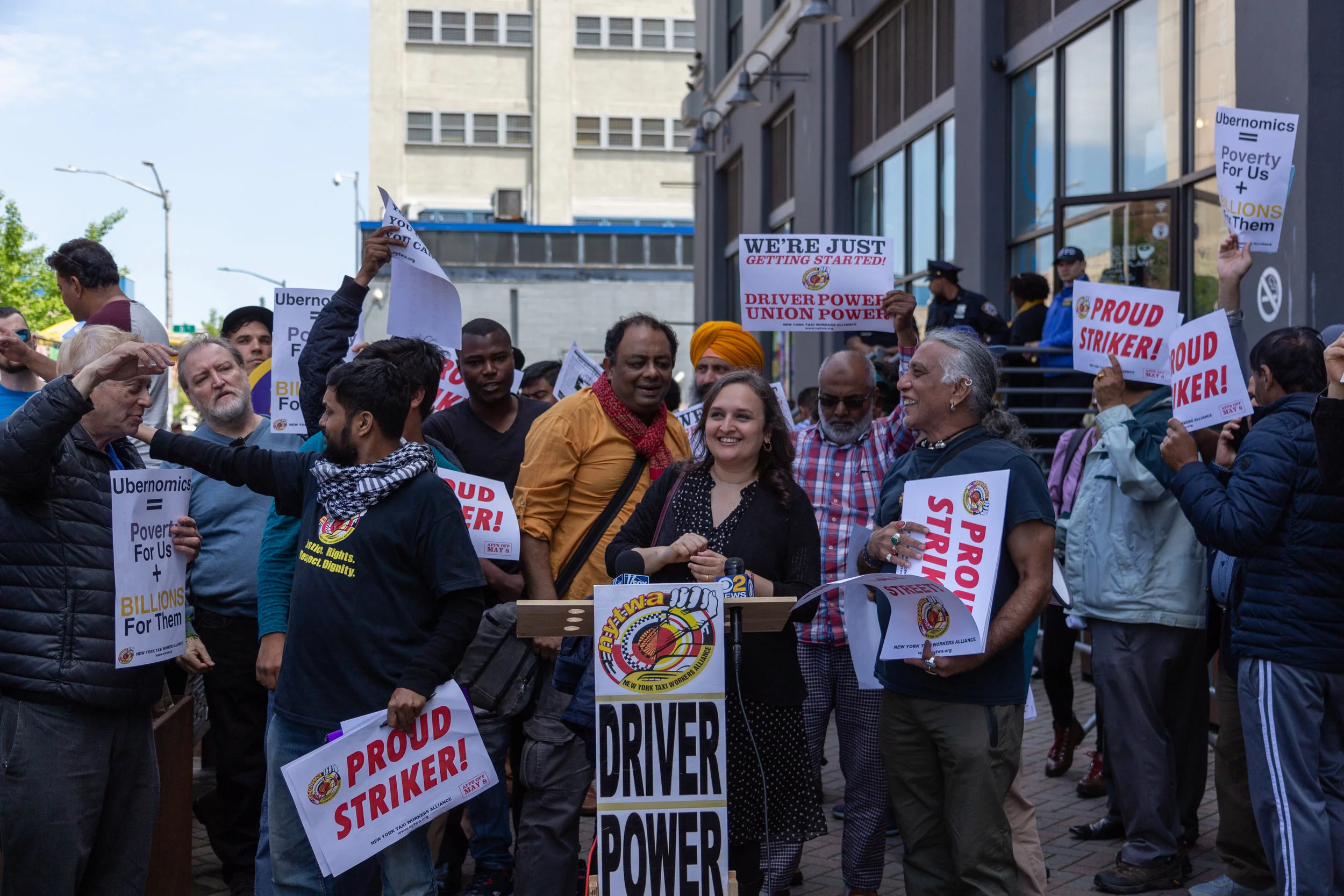 Ride-hail app drivers demand companies ‘Lyft’ wages 