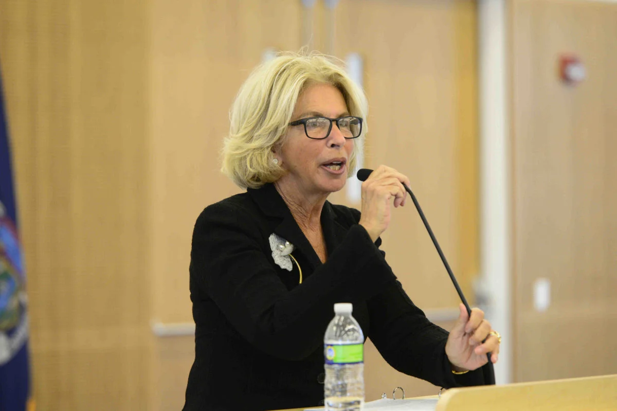 Chief Judge Janet DiFiore announced the new “presumptive ADR” model last week. Eagle photo by Todd Maisel.