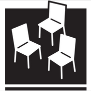 The new POPS logo will feature three white chairs against a black background. Courtesy of the Department of City Planning.