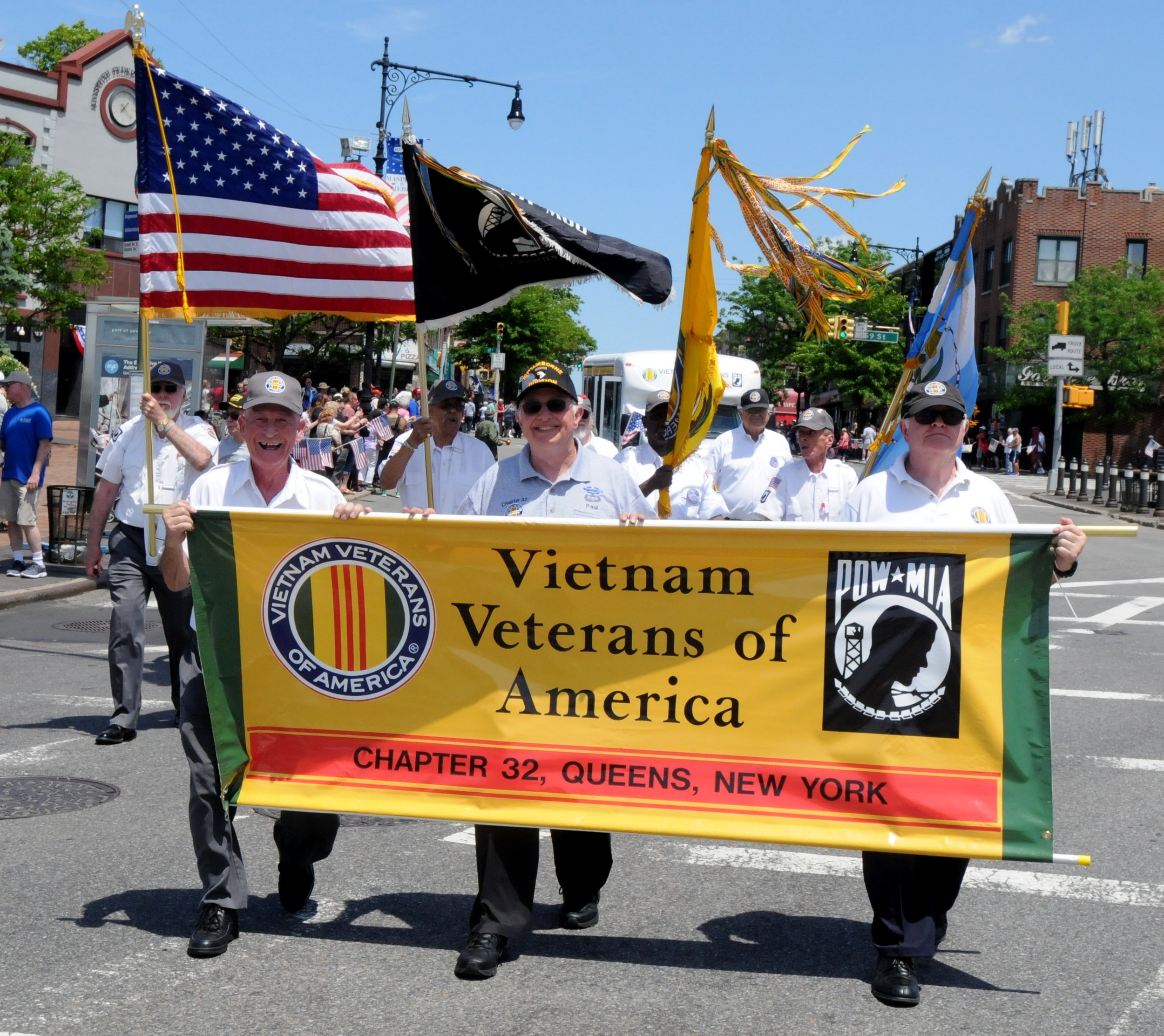  Members of the Vietnam Veterans of America Queens Chapter #32.   