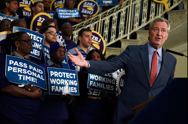 The mayor wants New Yorkers to take a paid vacation