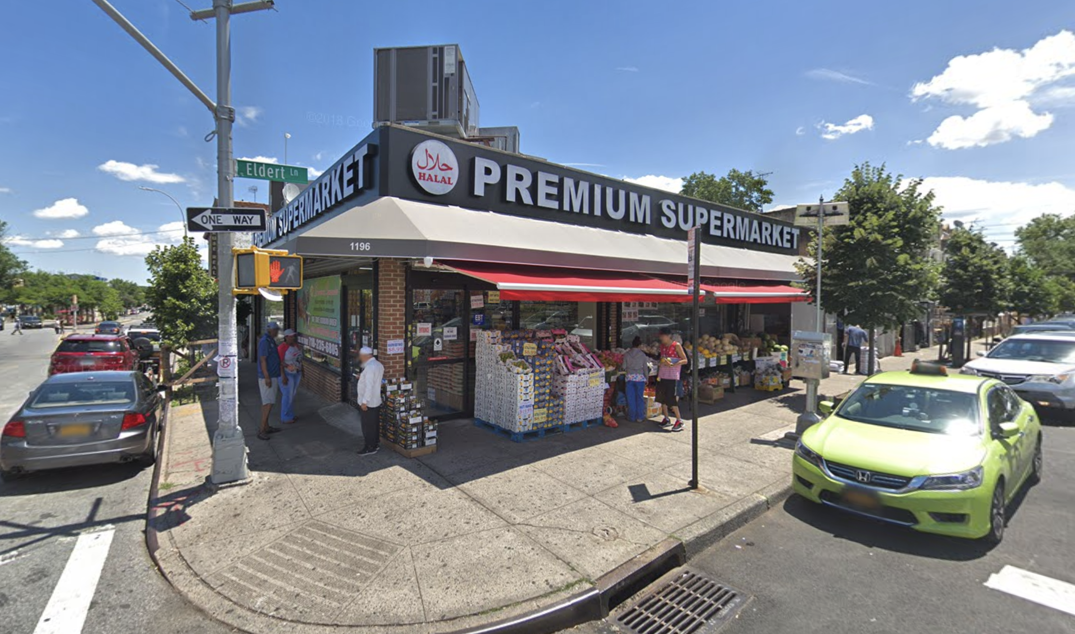 Manumar Khan allegedly set fire to Premium Supermarket in East New York. Photo via Google Maps