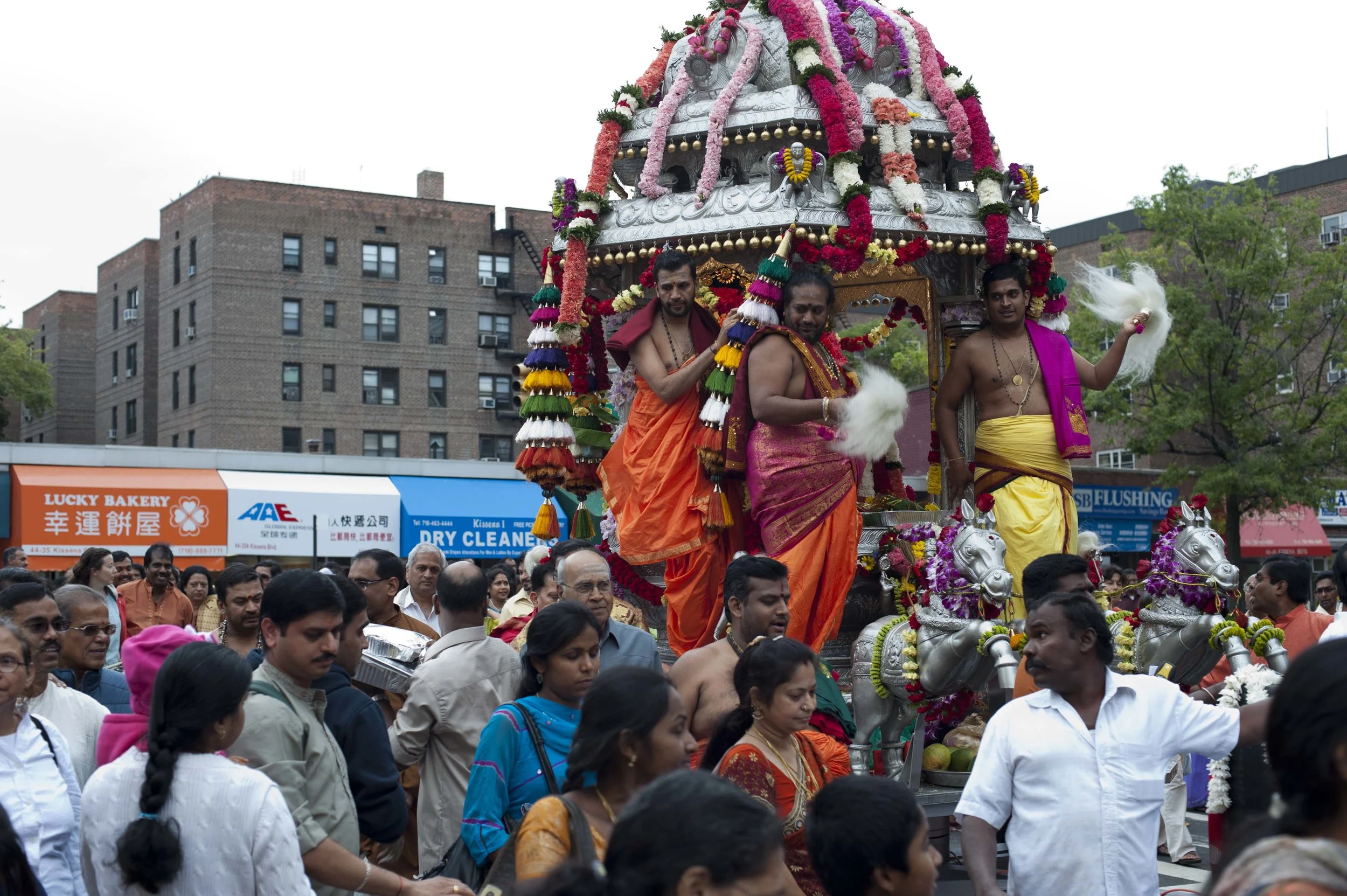 Ratha Yatra in Flushing, Sept.12, 2010. Photo by James Wrona via Queens Memory