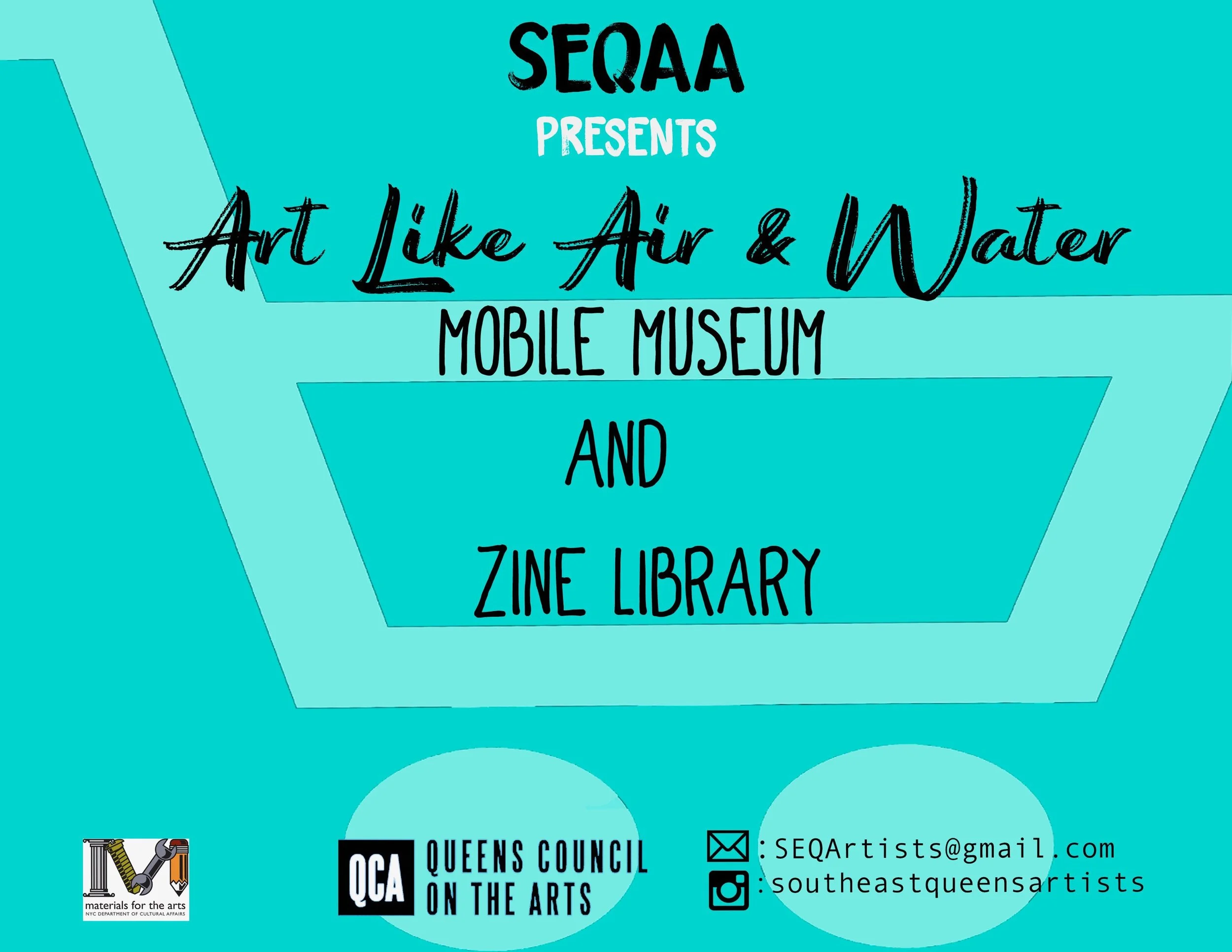 The Southeast Queens Artist Alliance opened its mobile museum and zine library in Jamaica. Image via the SEQA.
