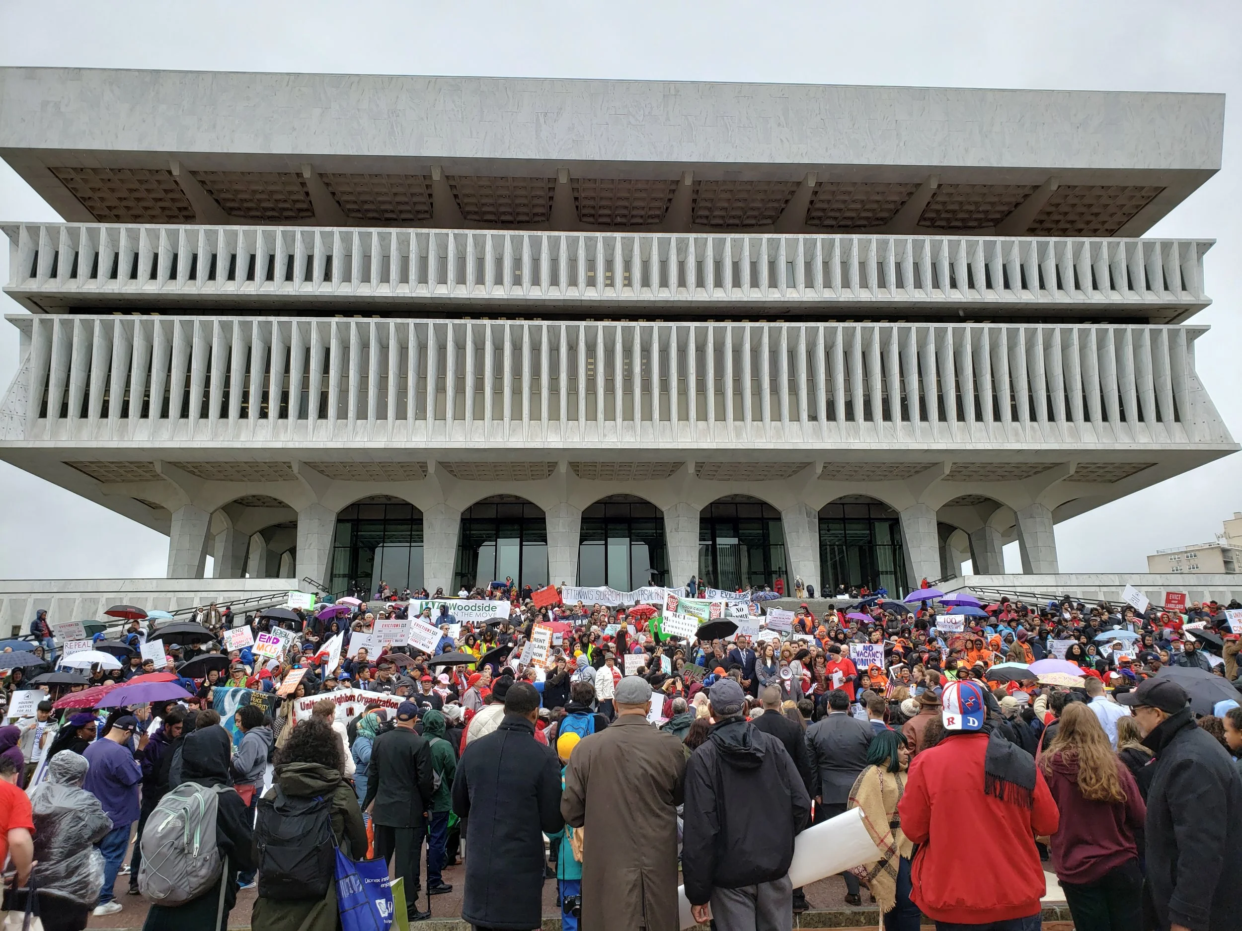 Activists traveled to Albany on May 14th to push the State Senate to pass nine affordable housing-related bills. Photos courtesy of Seonae Byeon.