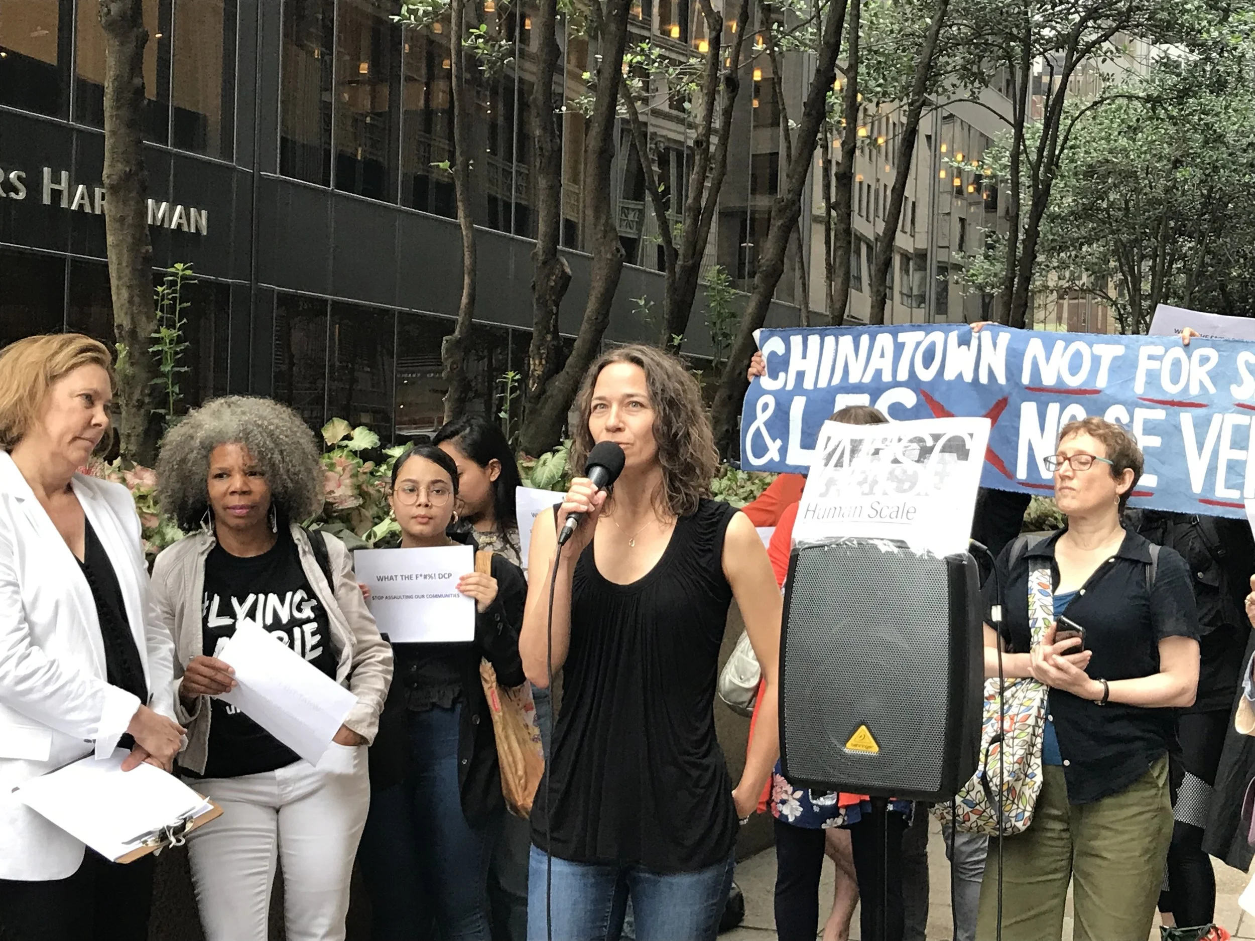 Organizers denounce over-development, real estate industry influence at symbolic site 