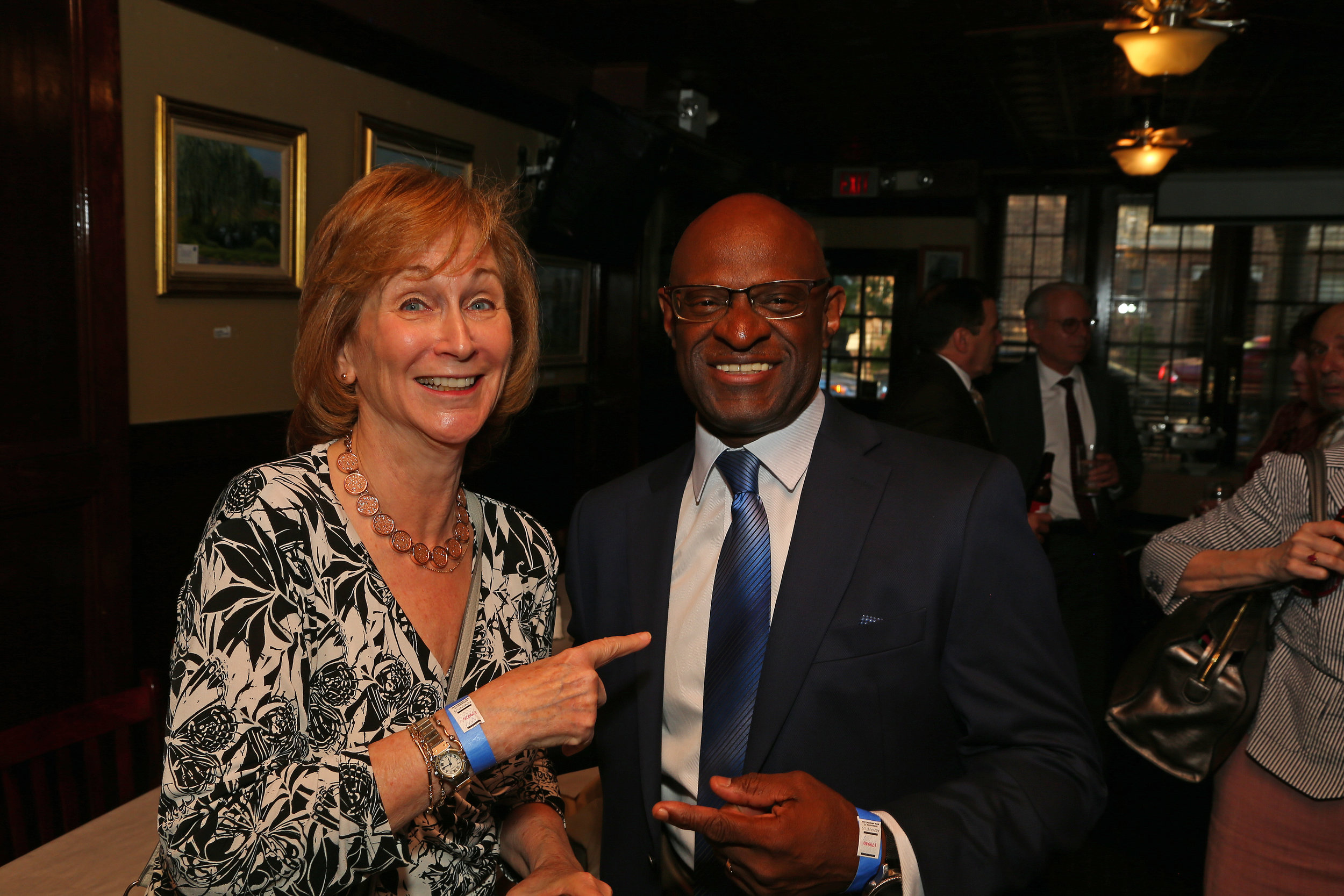  Bonnie Cohen (left) and the Hon. Kenneth Holder. 