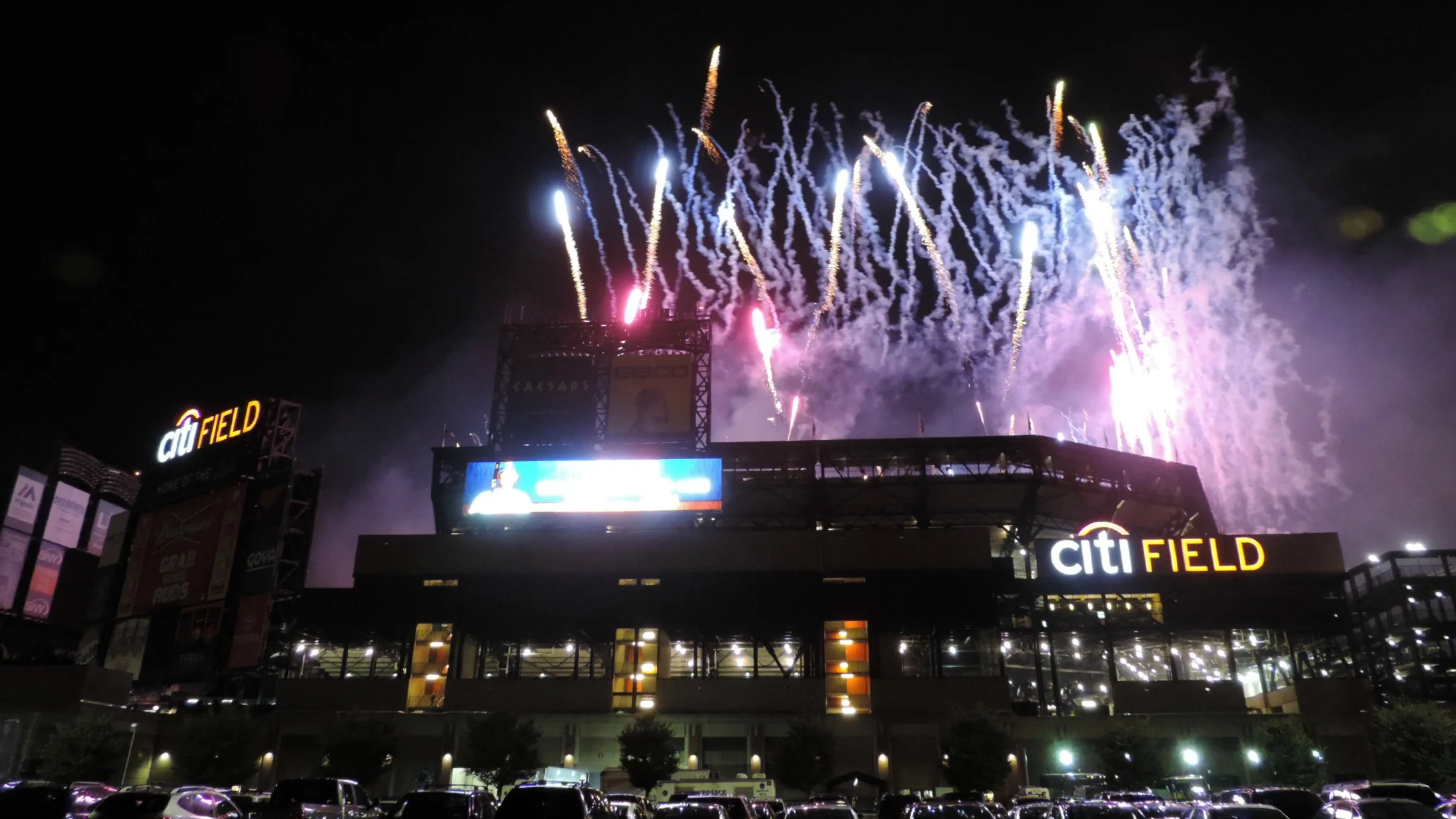 Fireworks over Citi Field. Photo via Flickr/slgckgc.