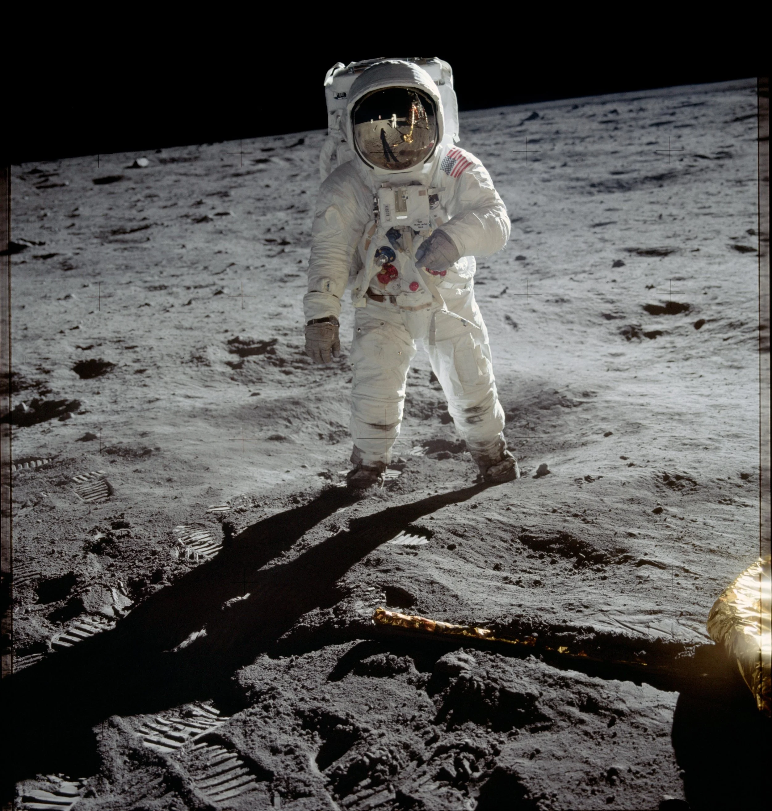 A man first walked on the moon on July 20, 1969. Photo via NASA.