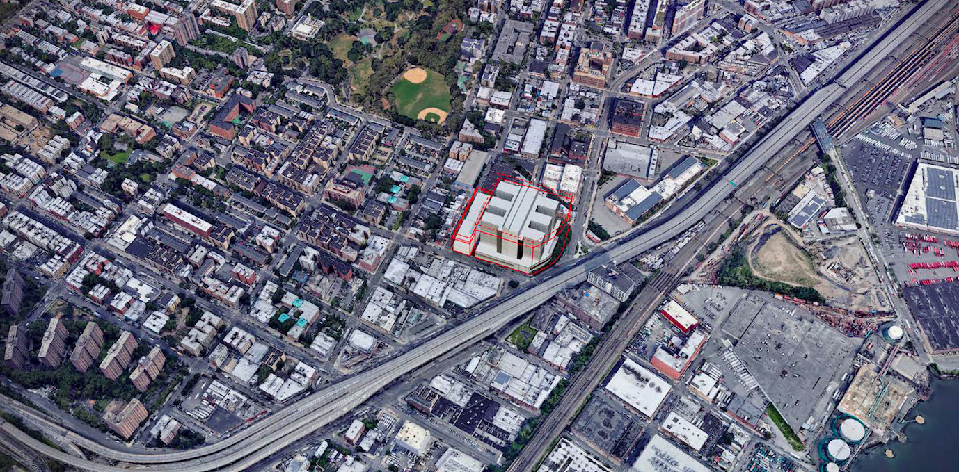 A rendering by the Mayor’s Office of Criminal Justice of the proposed Bronx jail. Rendering courtesy of MOCJ
