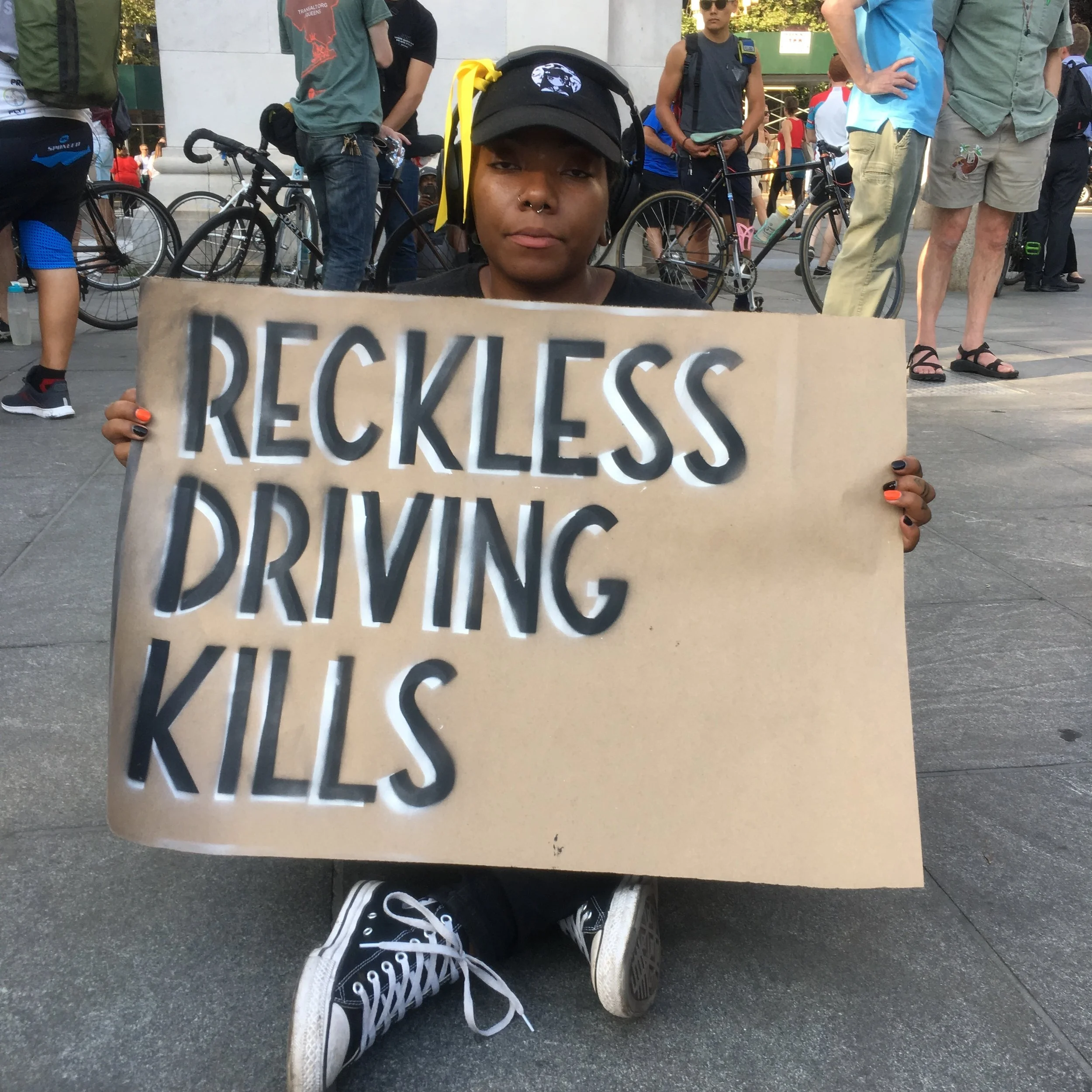 Cyclists host 'Die-In' to protest dangerous driving, scary streets
