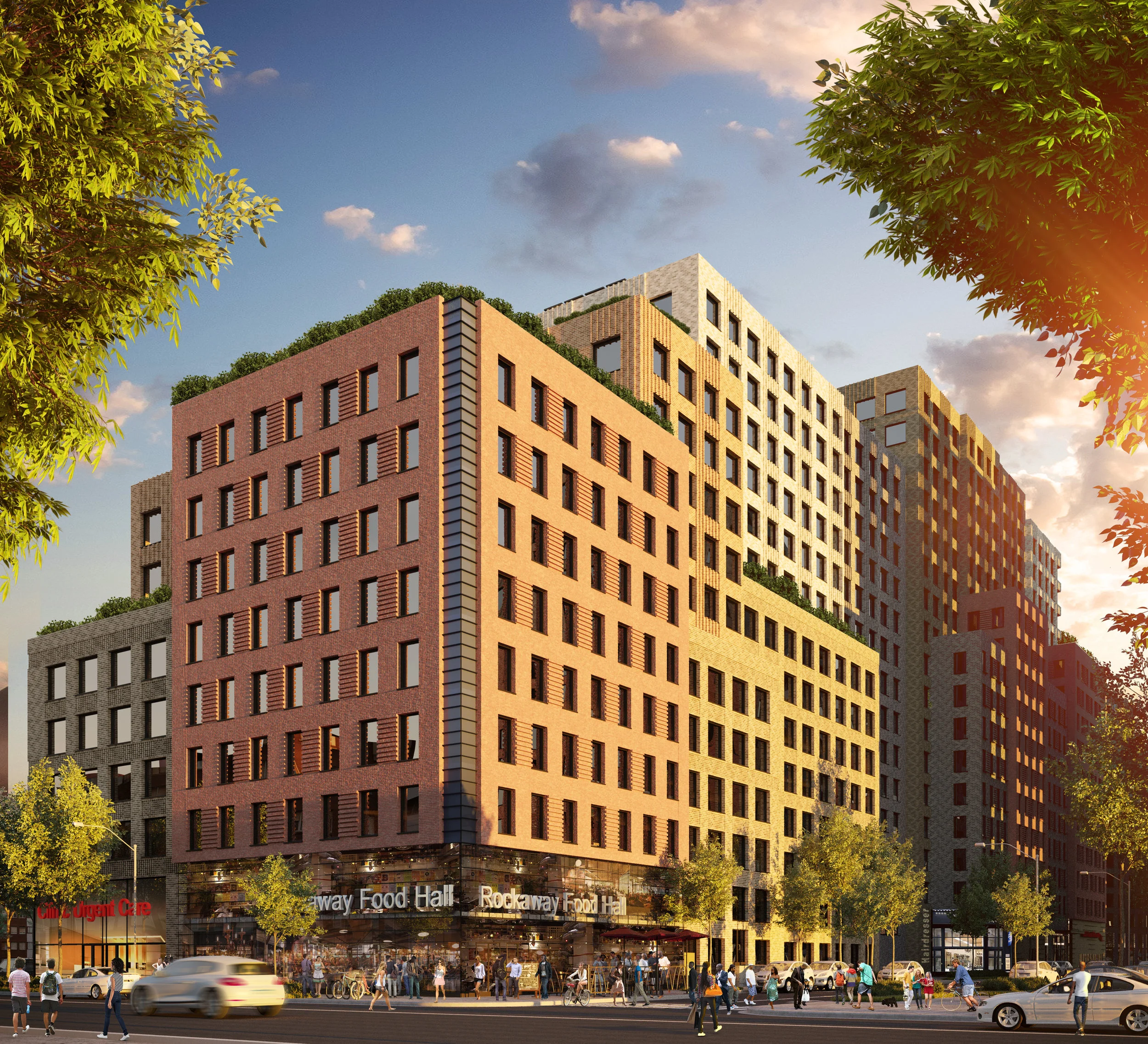 The complex would rise on the site of the old Peninsula Hospital Photo Courtesy of Aufgang Architects.