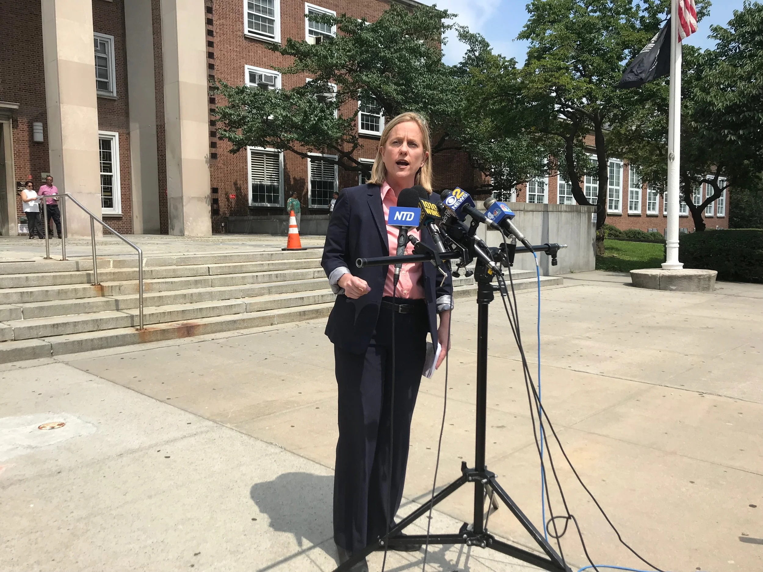 Katz promised “fairness and equity” in Queens’ criminal justice system, but doubled down on her commitment to prosecuting those who commit hate crimes and gun crimes in the borough.