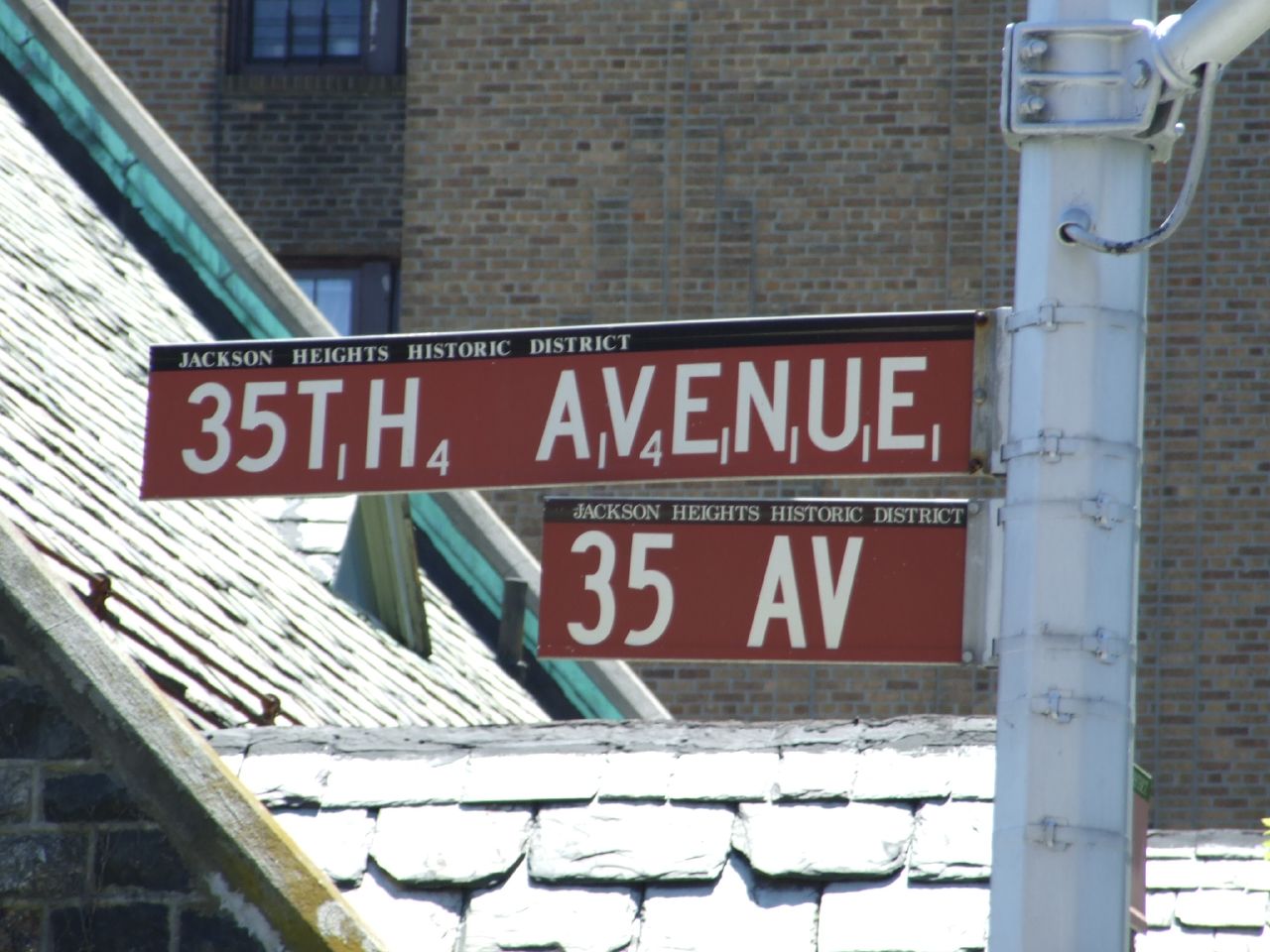 Find the Scrabble street sign on the corner of 35th Avenue and 81st Street. Photo by Clark Gregor via Flickr .