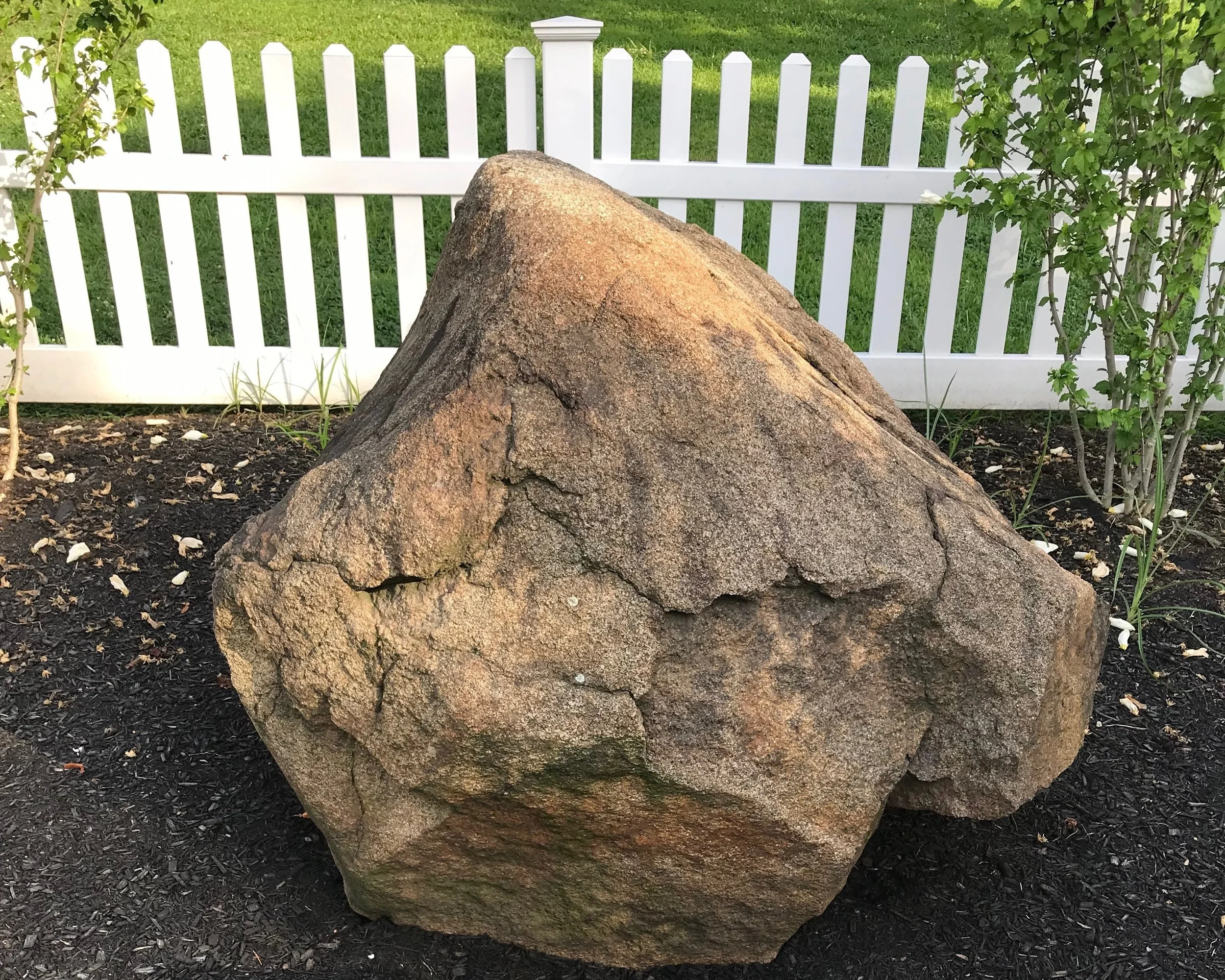 Arbitration Rock was placed along the disputed Queens County-Kings County border in 1769 to mark the contested boundary. Eagle photos by David Brand.