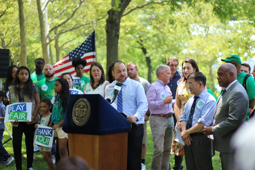 City Council Speaker Corey Johnson announced on Monday that the City Council would grant community-based organizations $4 million to help fund census efforts. Eagle photo by Victoria Merlino.