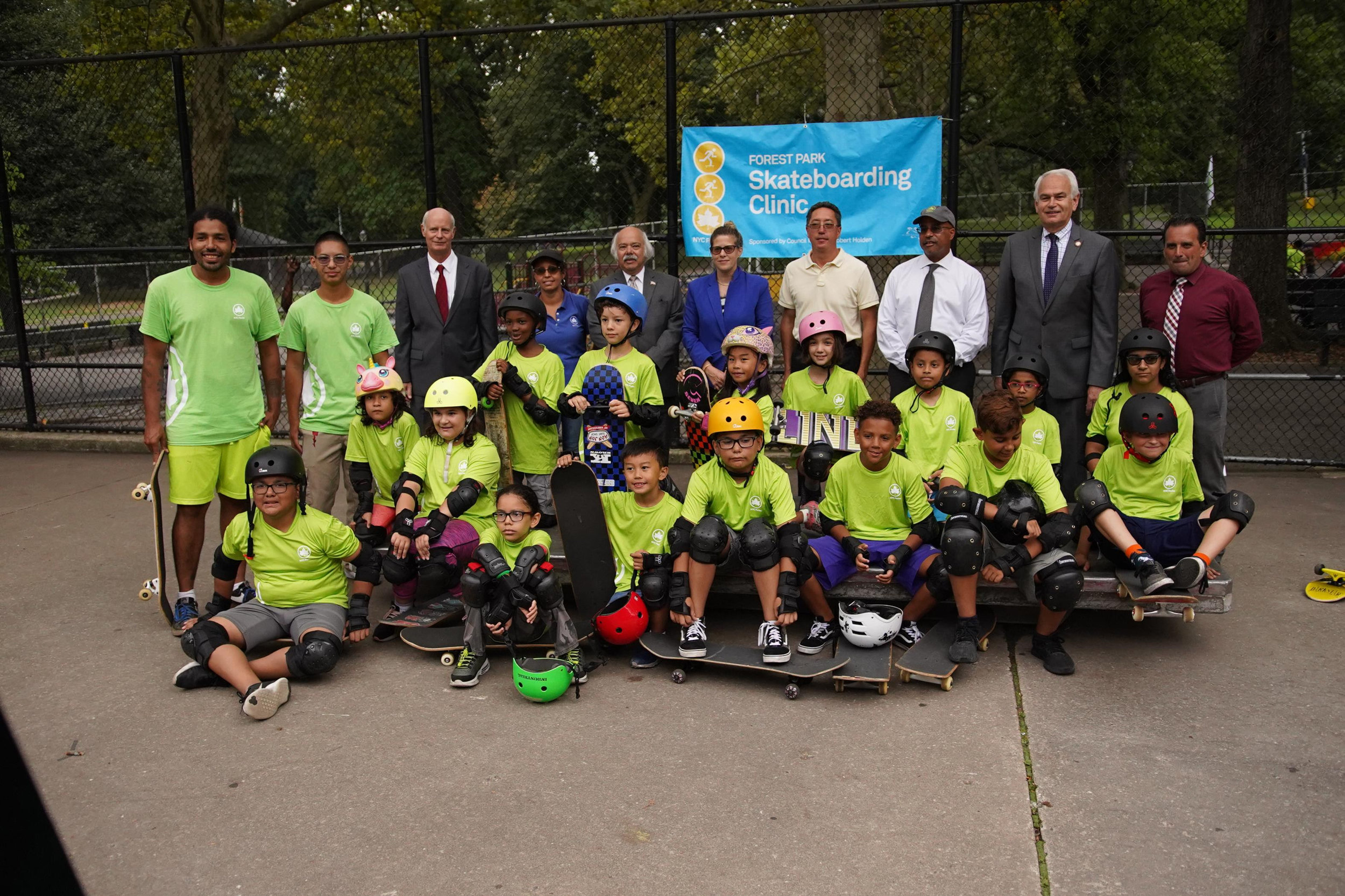 Department celebrated the new additions to the skate park on Aug. 13. Photo via Robert Holden’s office