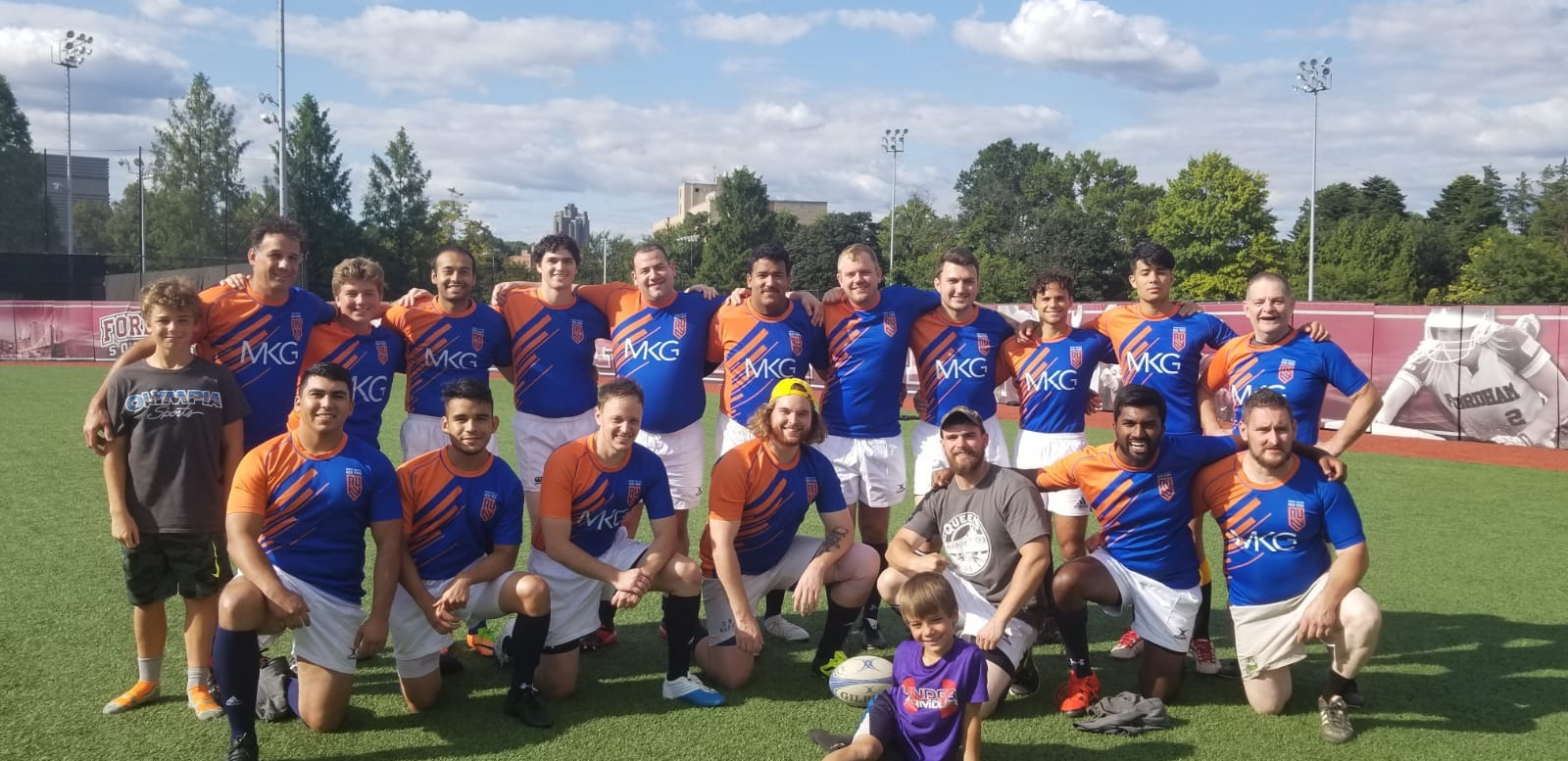 The Queens Rugby Club played its first competitive match last month. Photos courtesy of the Queens Rugby Club.