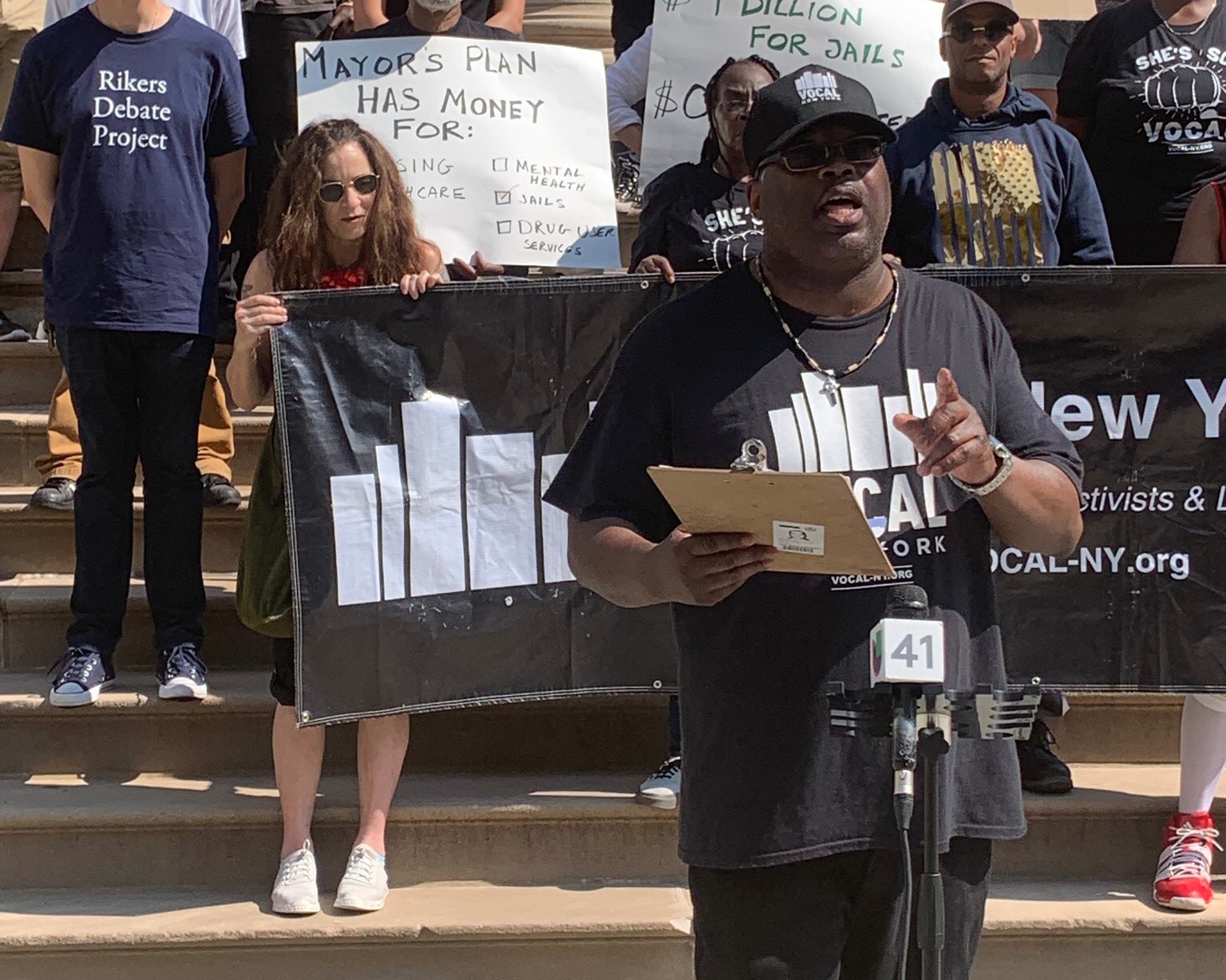 Progressive organizers demand city fund social services before building billion-dollar jails