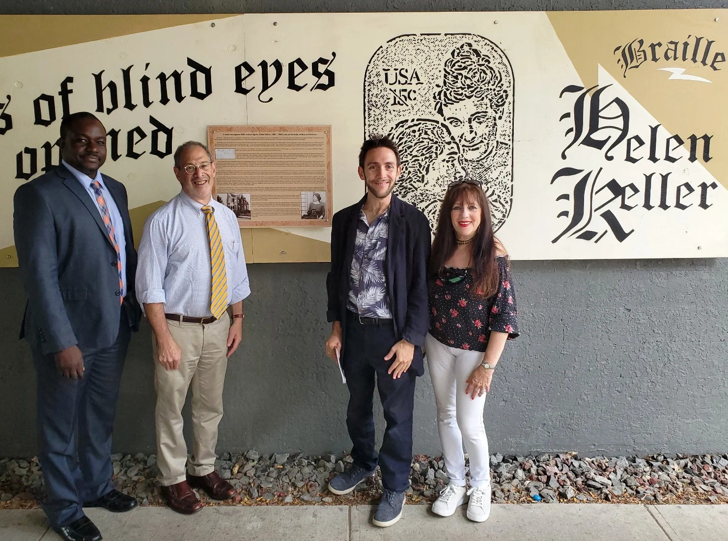 Forest Hills mural celebrates famous former resident Helen Keller