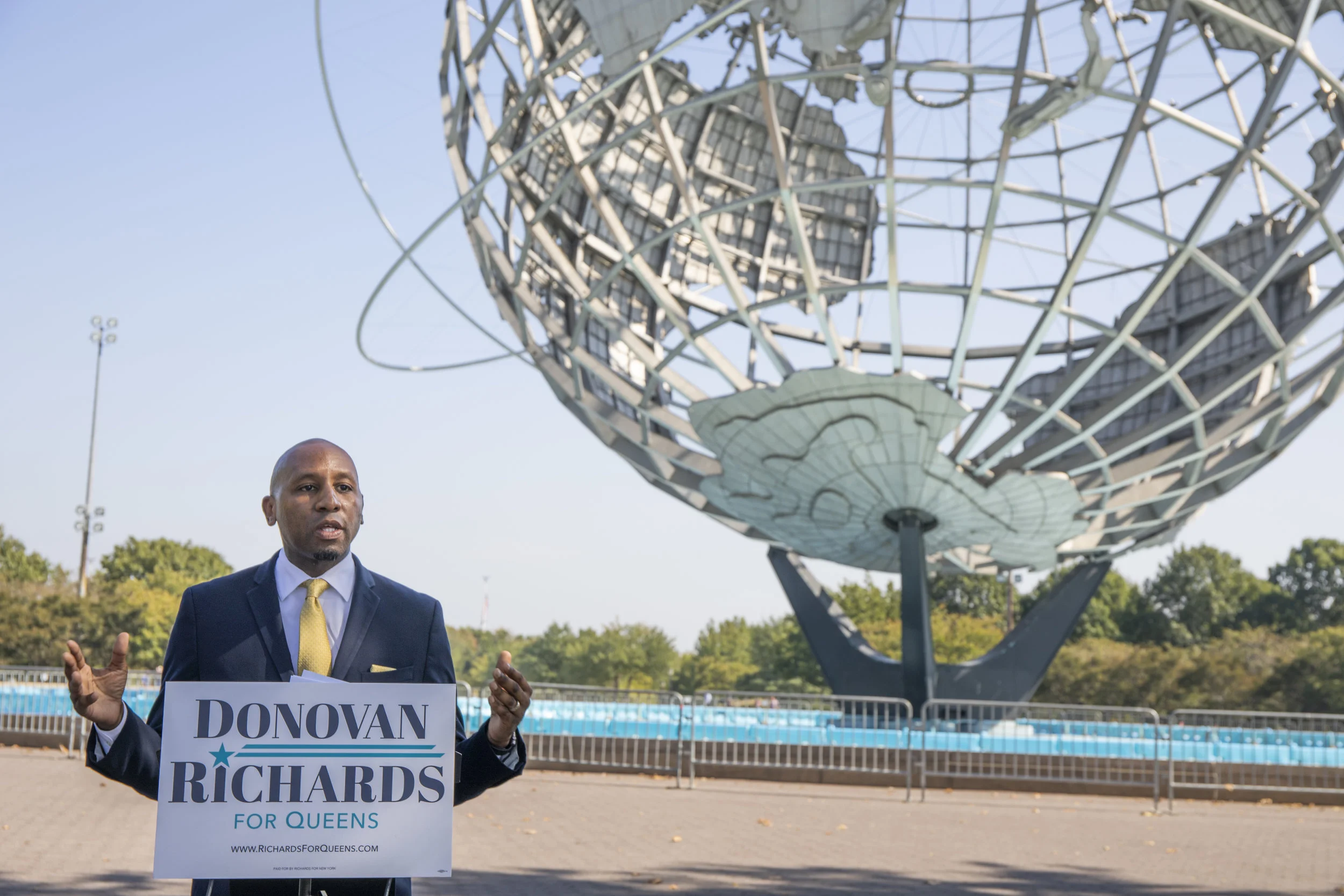 CM Richards announces bid for Queens BP
