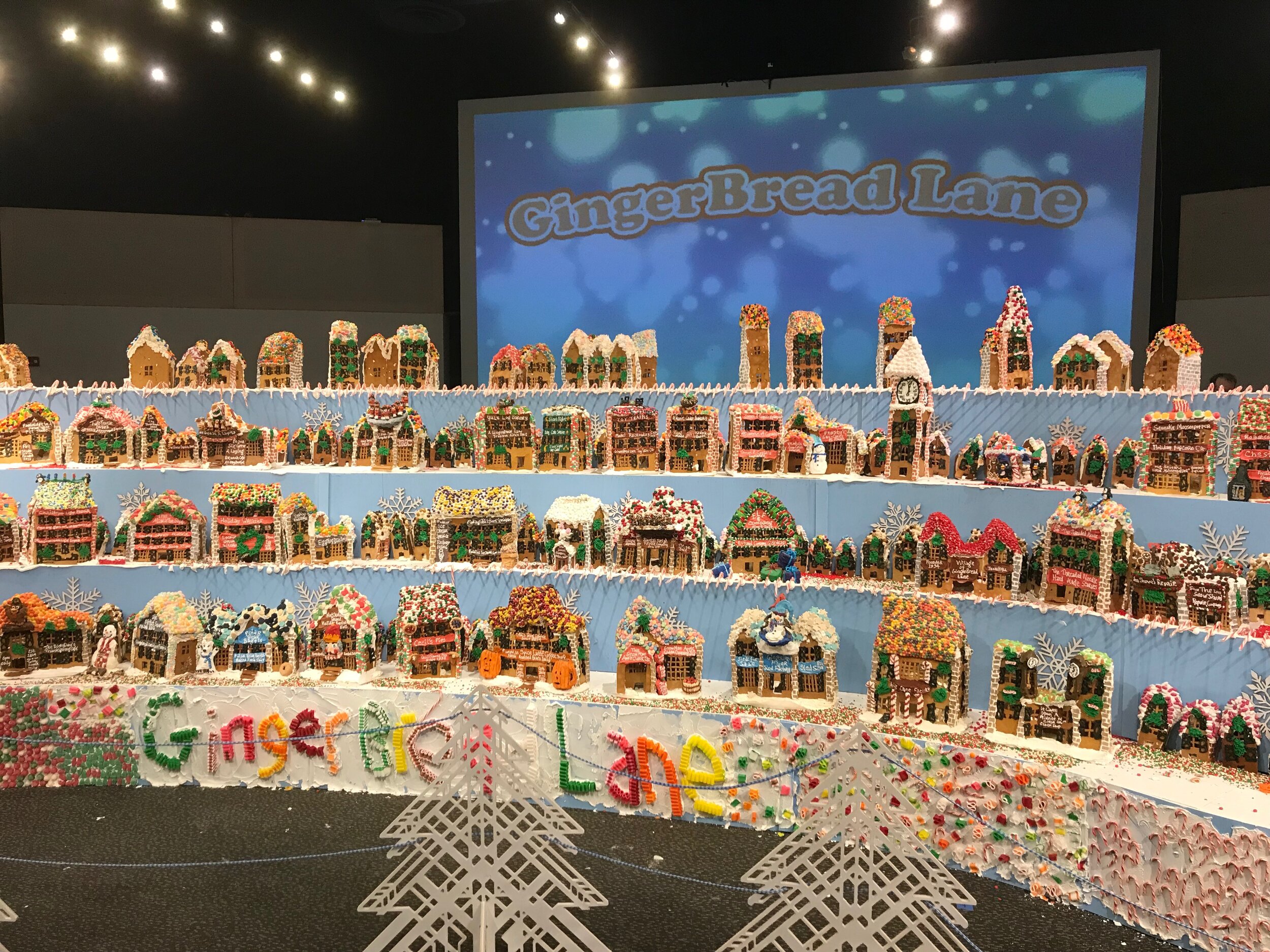 The largest gingerbread display in the world is in Corona