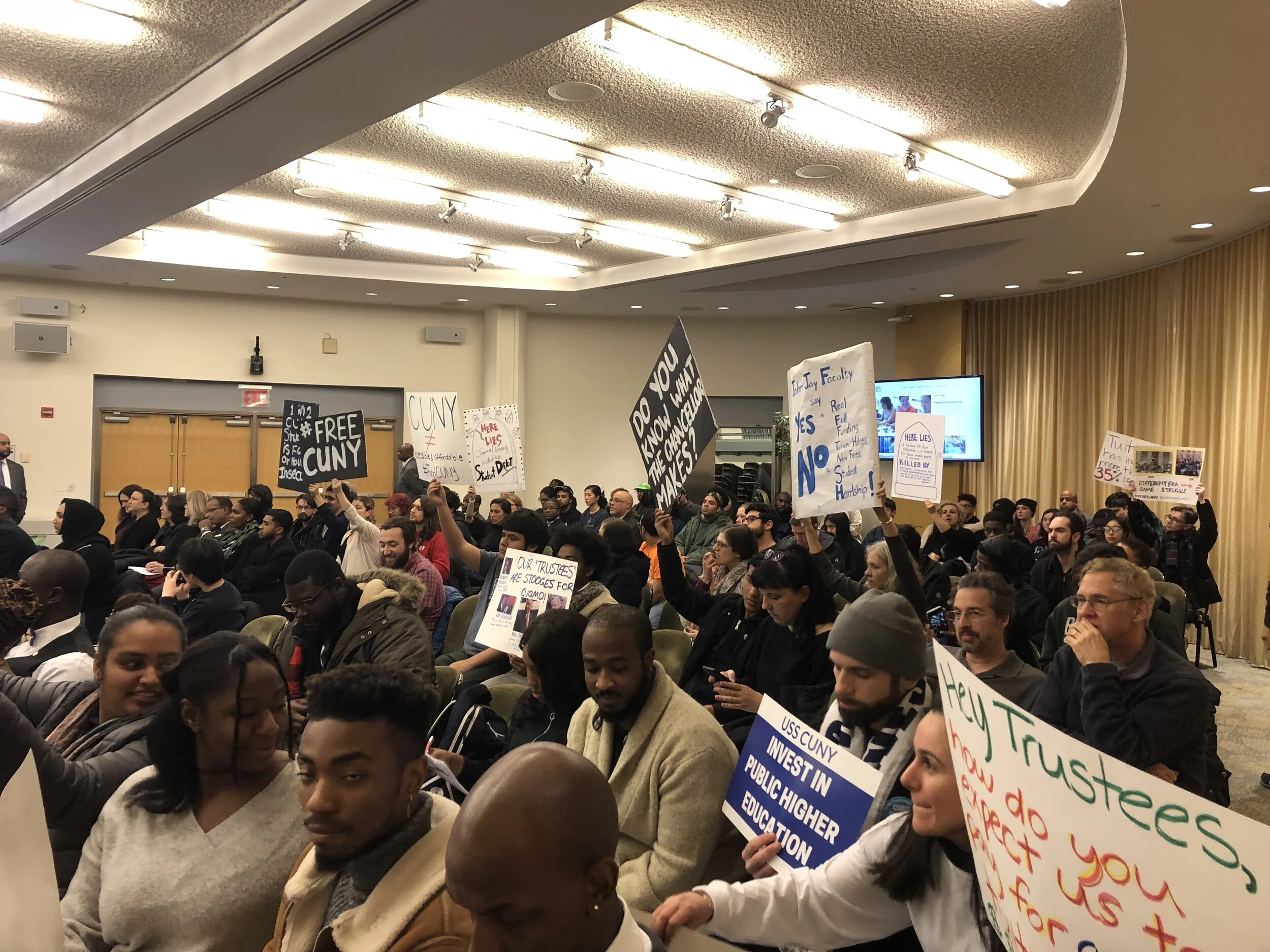 CUNY raises tuition amid student protests