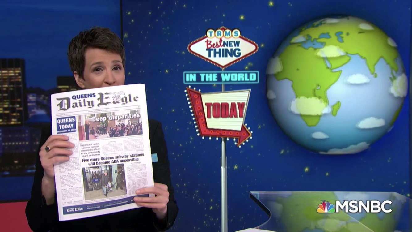 Queens Eagle makes national news