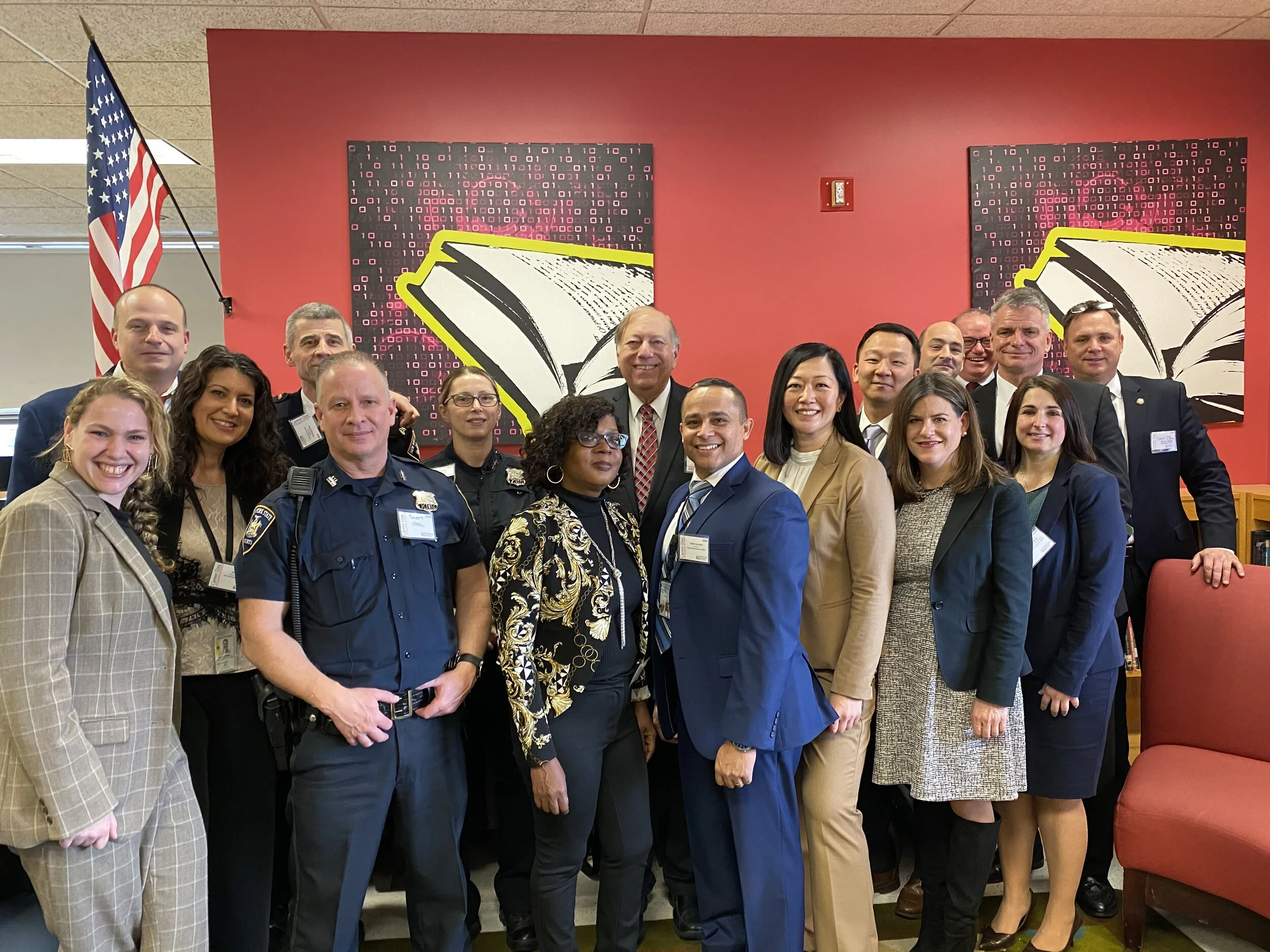 Queens Court delegation shares insights at high school career day