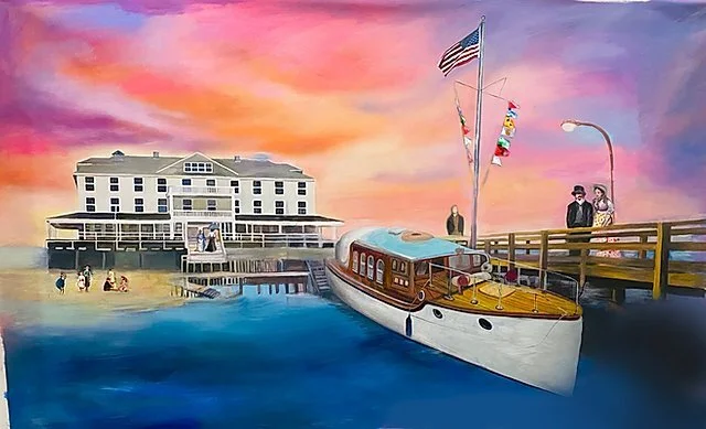 Local artist's Belle Harbor mural celebrates historic Yacht Club anniversary