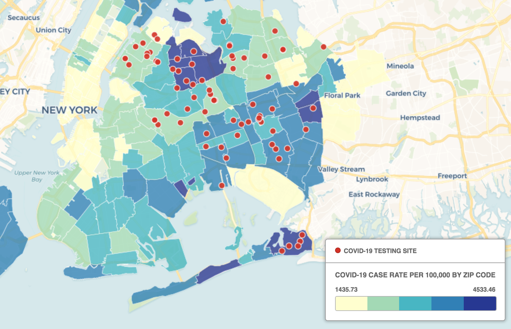 COVID-testing map reveals glaring gaps in hard-hit Queens neighborhoods