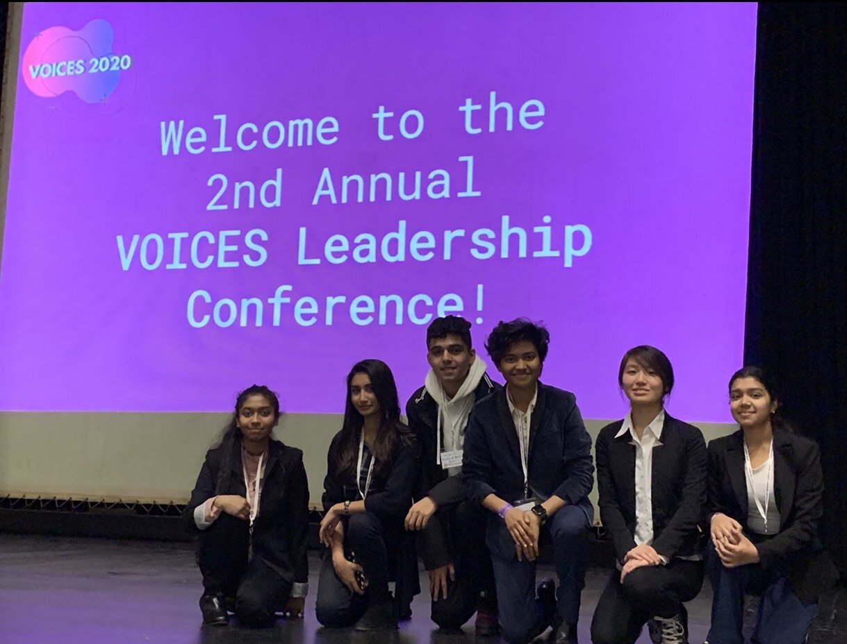 Jahin Rahman (third from right) attended the VOICES Leadership Conference earlier this year. Photo courtesy of Rahman