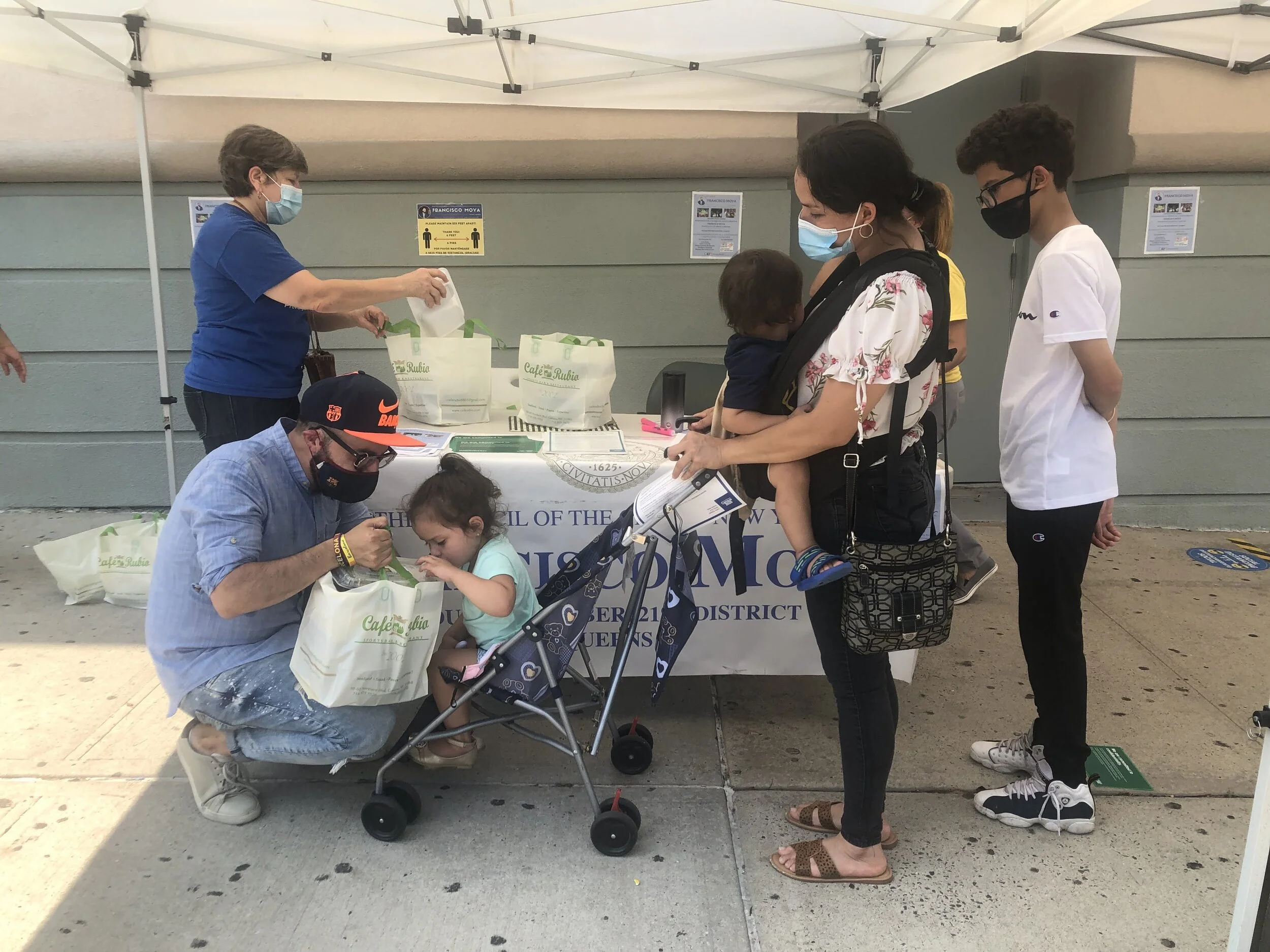 Moya serves meals to hundreds in Corona