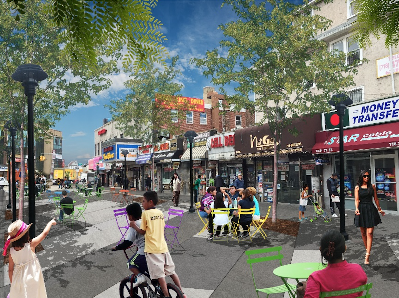 NYC adds three Queens plazas, one new street to Open Dining program