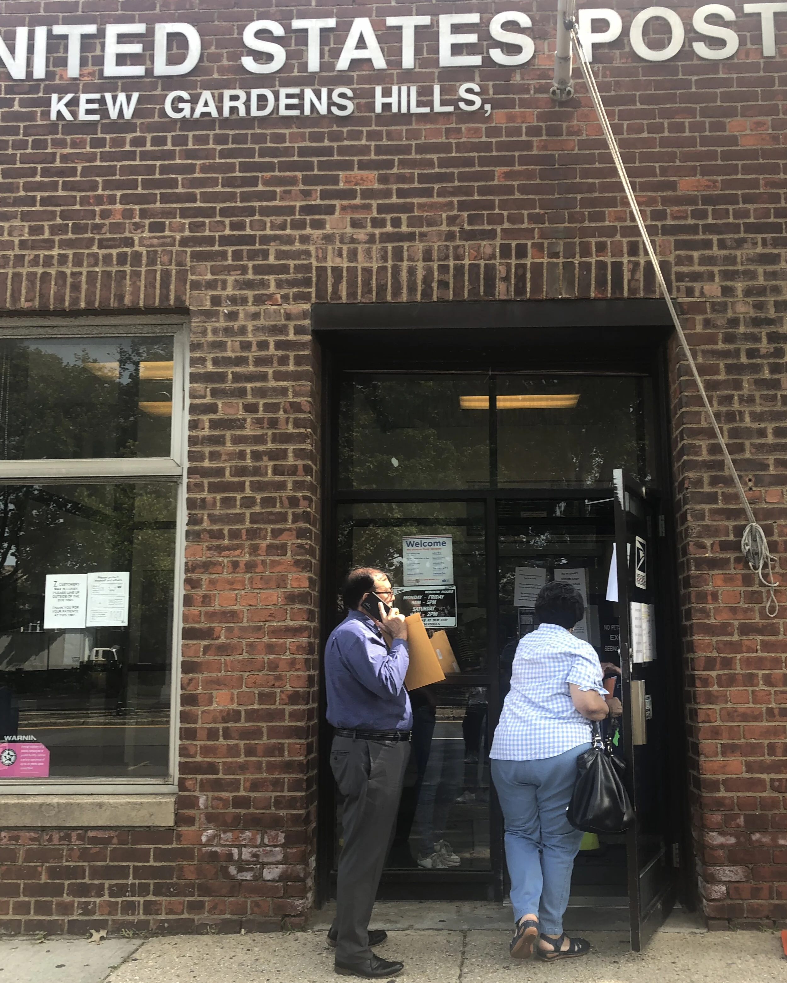 access is back at Kew Gardens Hills Post Office