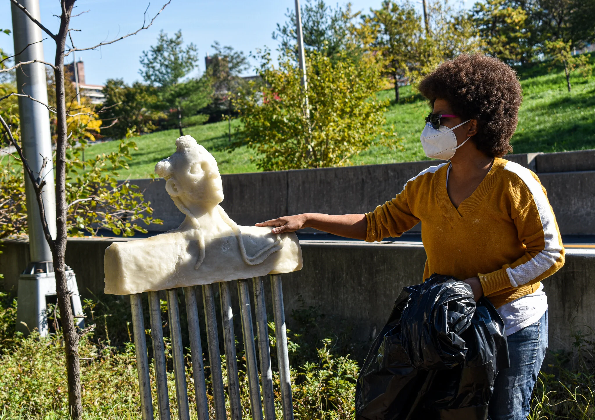 ‘We create our own sanctuaries’: Finding refuge in Elmhurst’s community sculpture garden&nbsp;