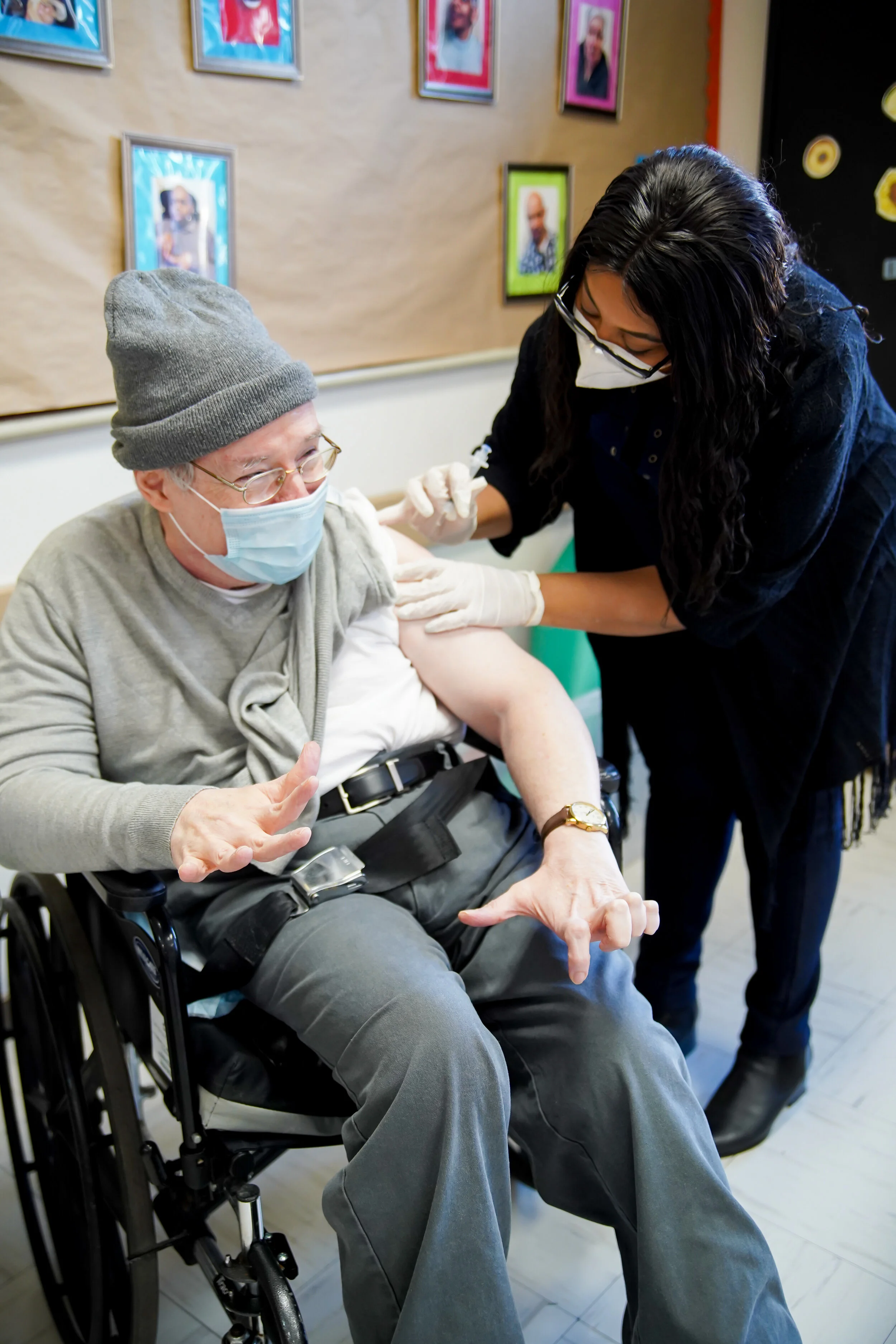 Bellerose care center administers first vaccines to developmentally disabled